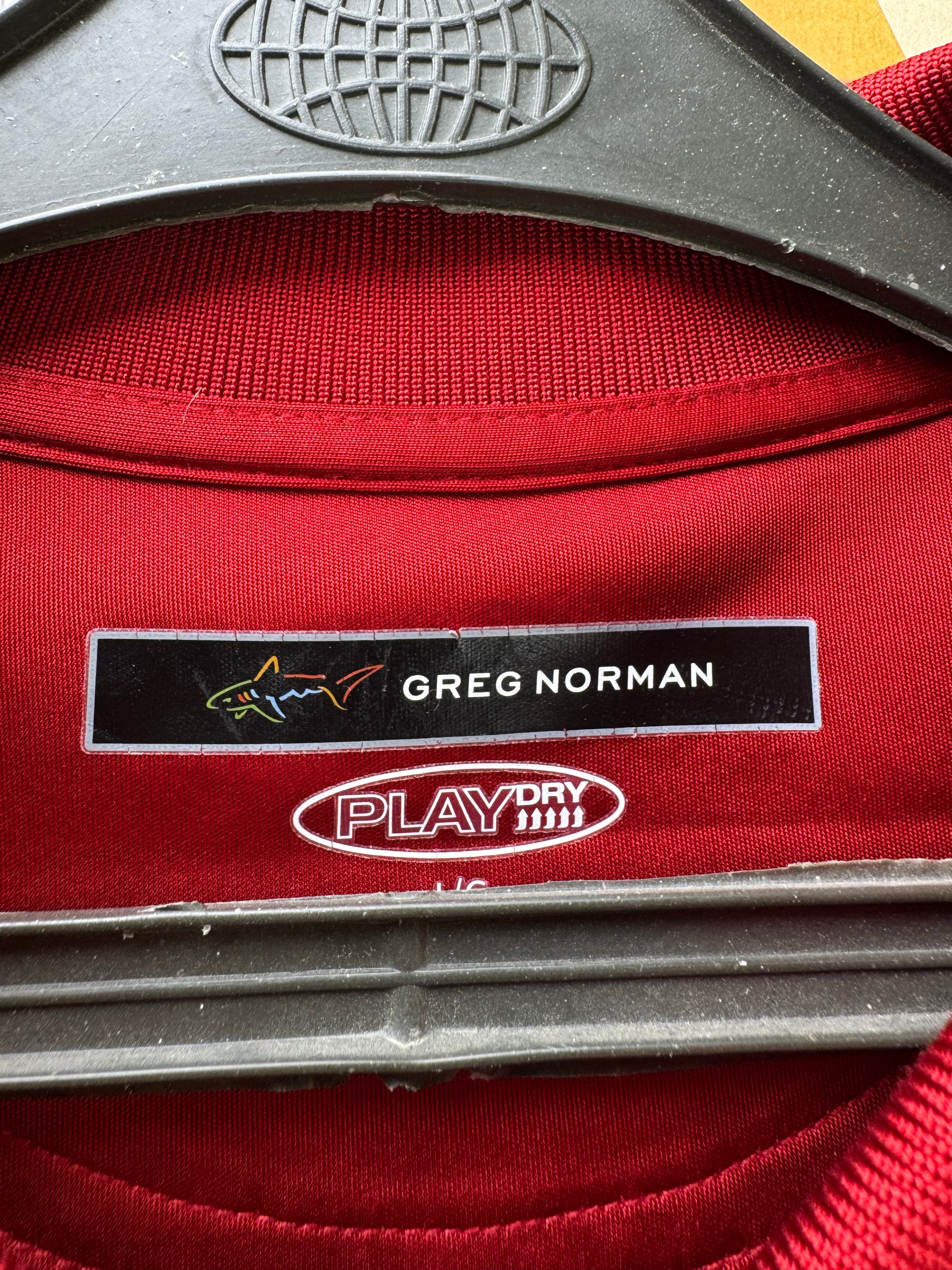 Greg Norman® Large | Chest: 23.5" | Stripes | Golf Polo | Polyester | 4603 - Genuine Maal