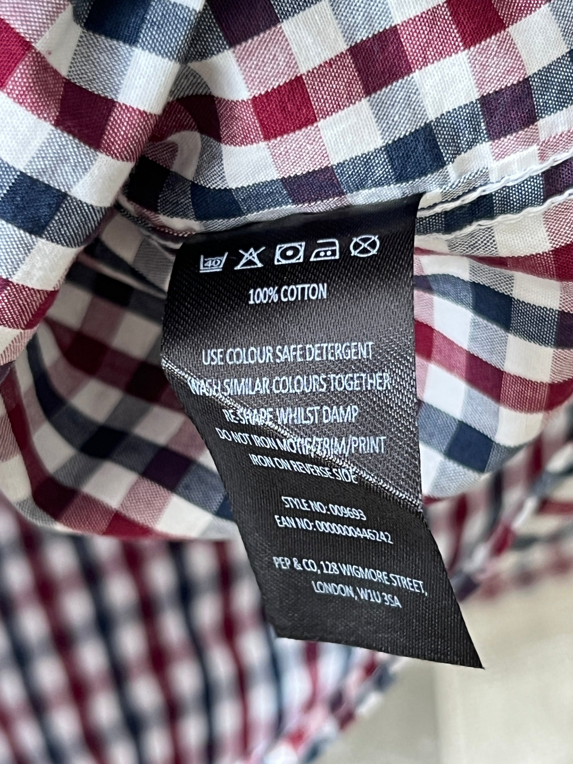 Pep&Co® Large | Chest: 23.5" | Check | Shirt | 623 - Genuine Maal