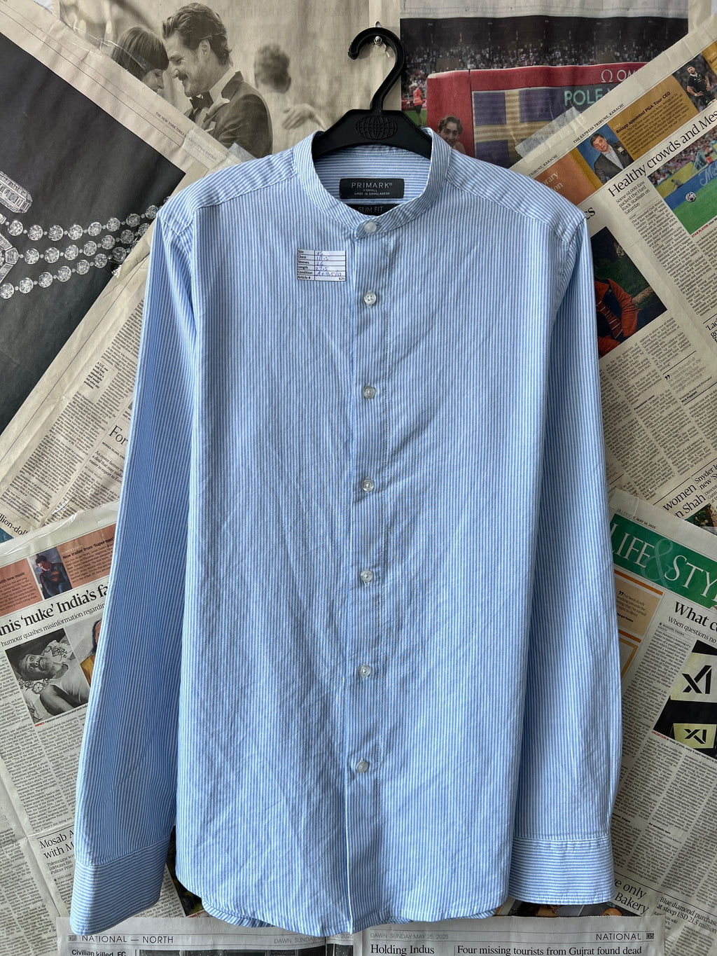 Primark® XS | Chest: 18.5" | Blue | Shirt | 626 - Genuine Maal