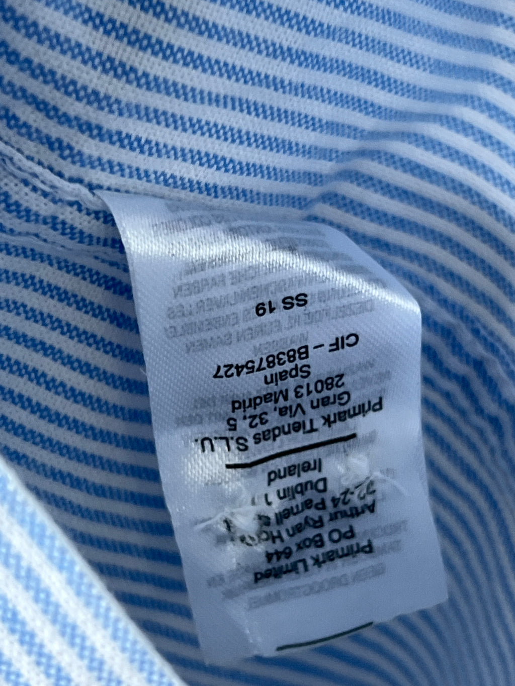 Primark® XS | Chest: 18.5" | Blue | Shirt | 626 - Genuine Maal