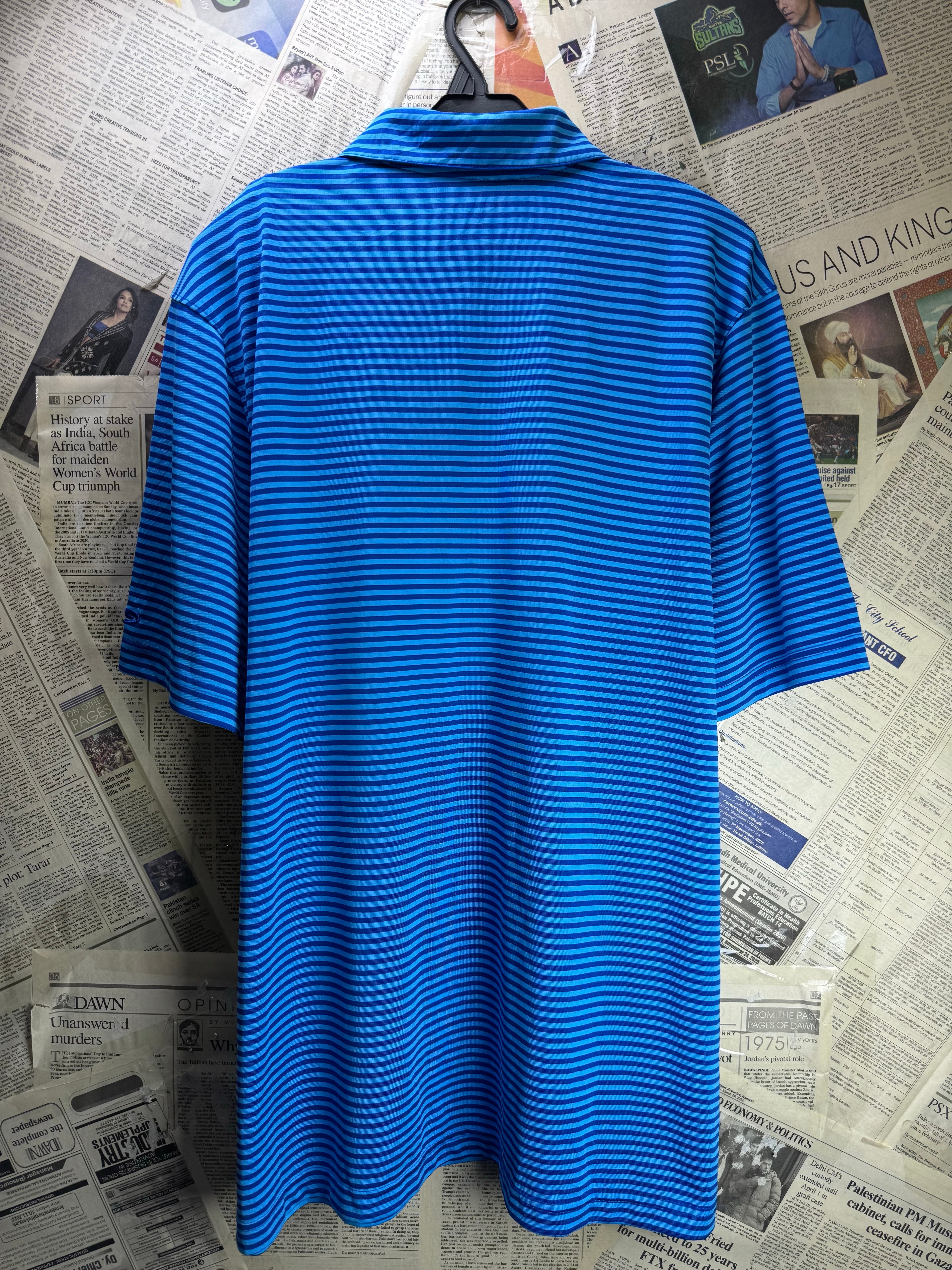 Champion® Large | Chest: 23" | Stripes | Golf Polo | Polyester | 4593 - Genuine Maal