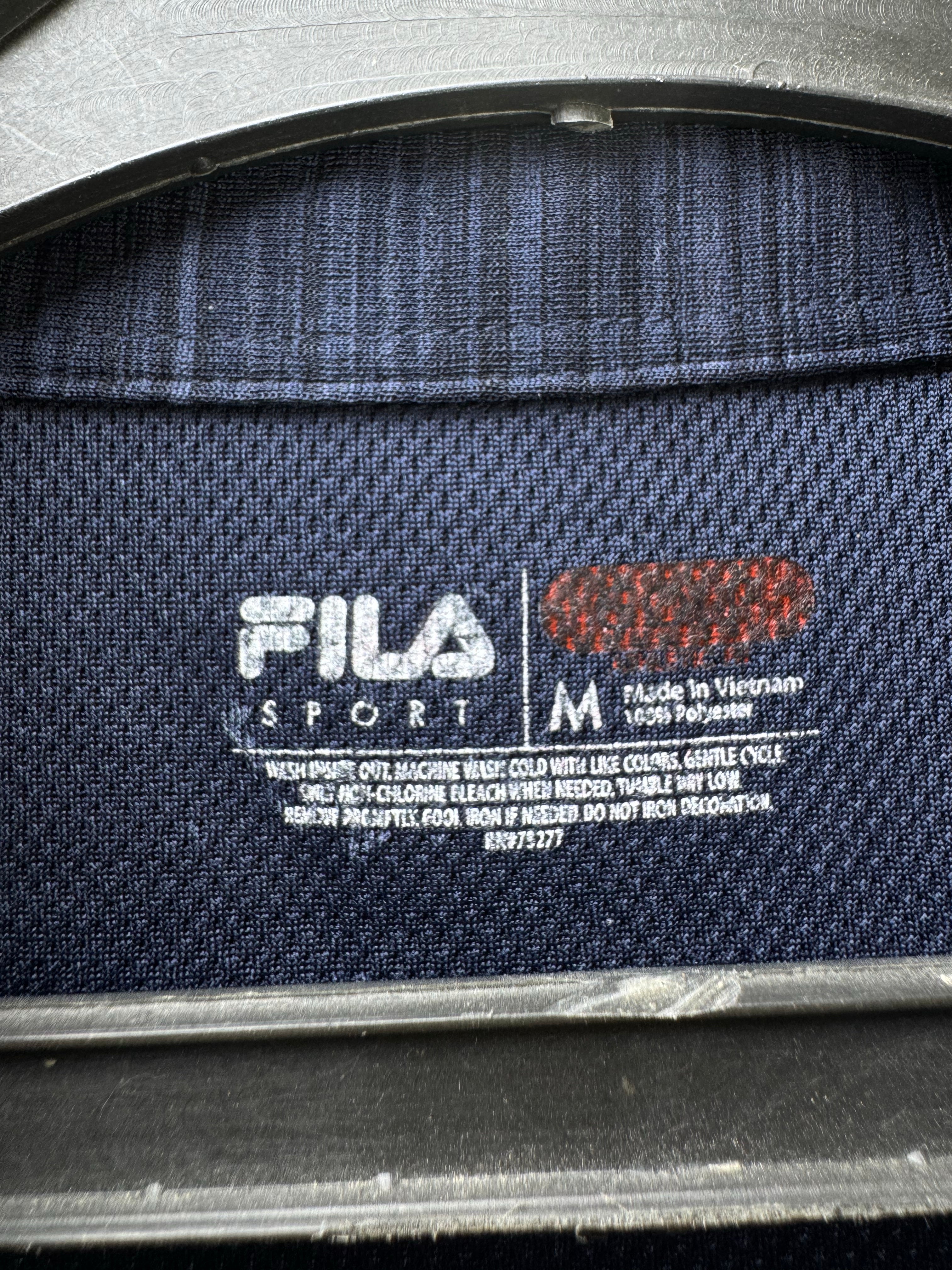 FILA® Medium | Chest: 21.5" | Blue | Golf Polo | Polyester | 4583 - Genuine Maal