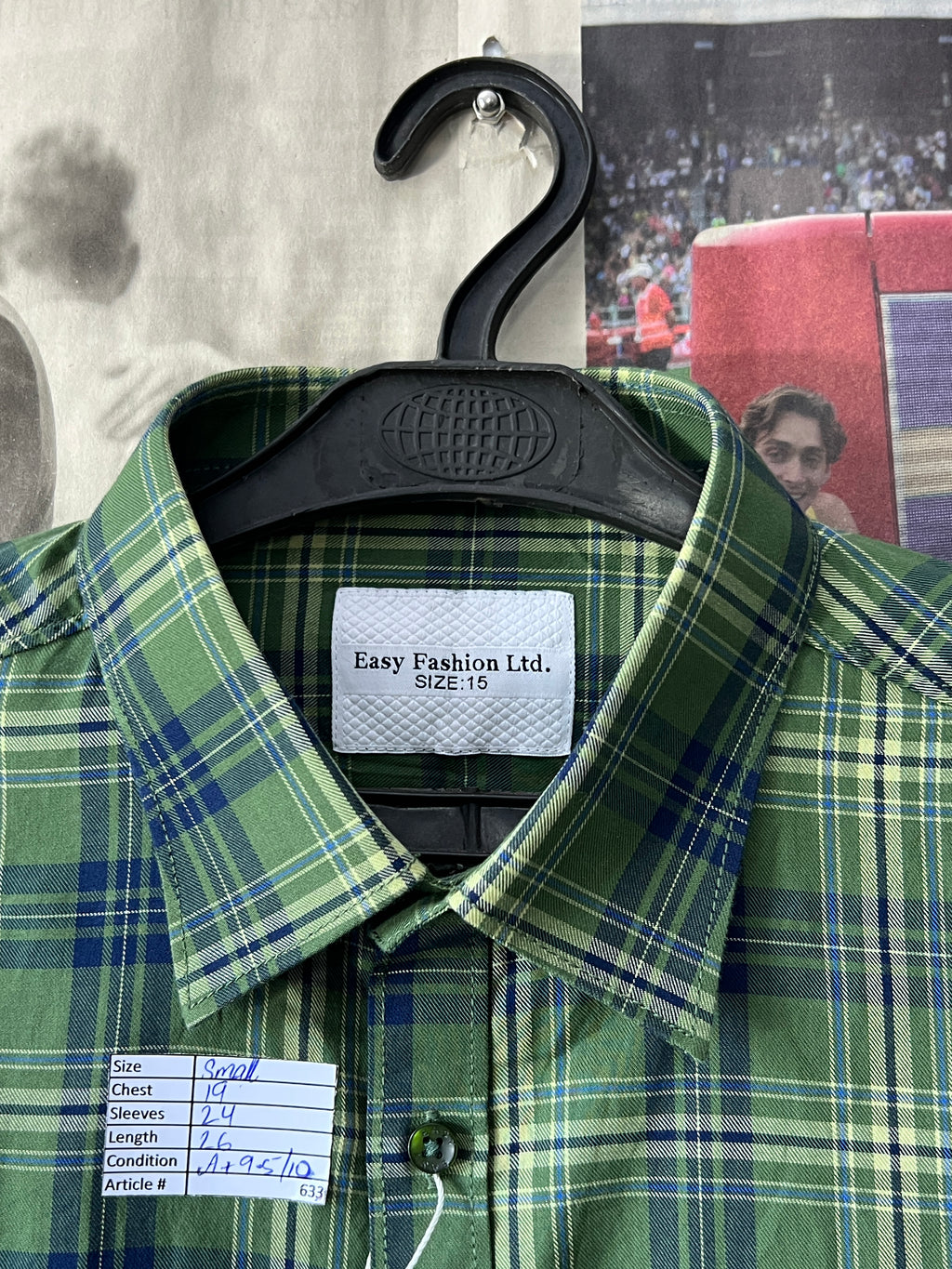 Easy Fashion® Small | Chest: 19" | Green | Shirt | 633 - Genuine Maal