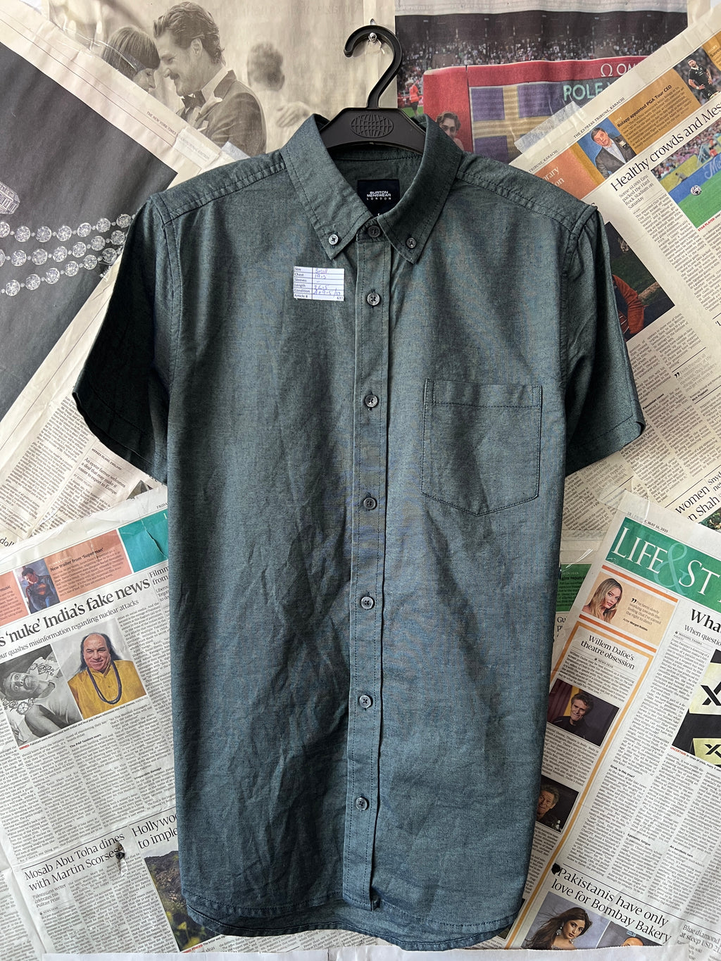 Burton® Small | Chest: 19.5" | Forest Green | Shirt | 632 - Genuine Maal