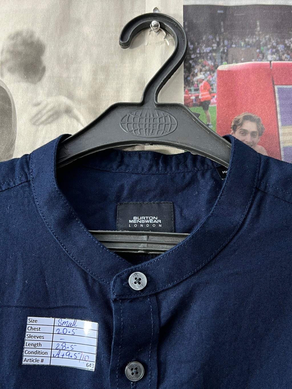 Burton® Small | Chest: 20.5" | Navy Blue | Shirt | 643 - Genuine Maal