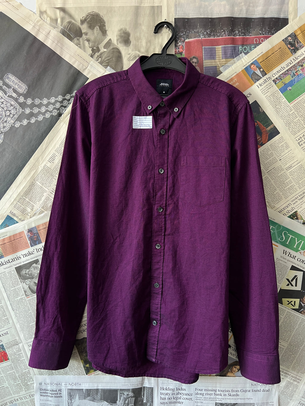 Burton® Small | Chest: 20.5" | Wine | Shirt | 631 - Genuine Maal