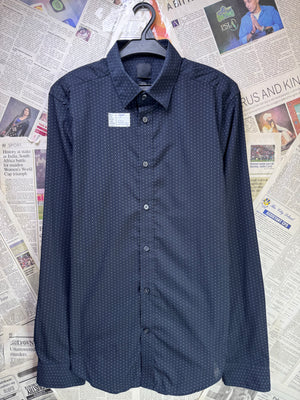 H&M® Small | Chest: 19" | Space Blue with Polka dots | Shirt | Poly - Cotton | 3245 - Genuine Maal