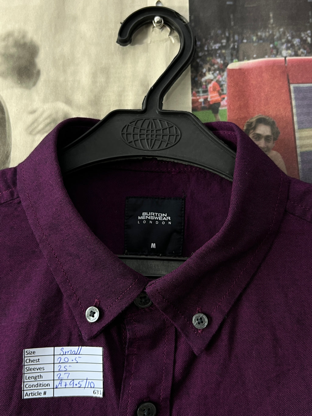Burton® Small | Chest: 20.5" | Wine | Shirt | 631 - Genuine Maal
