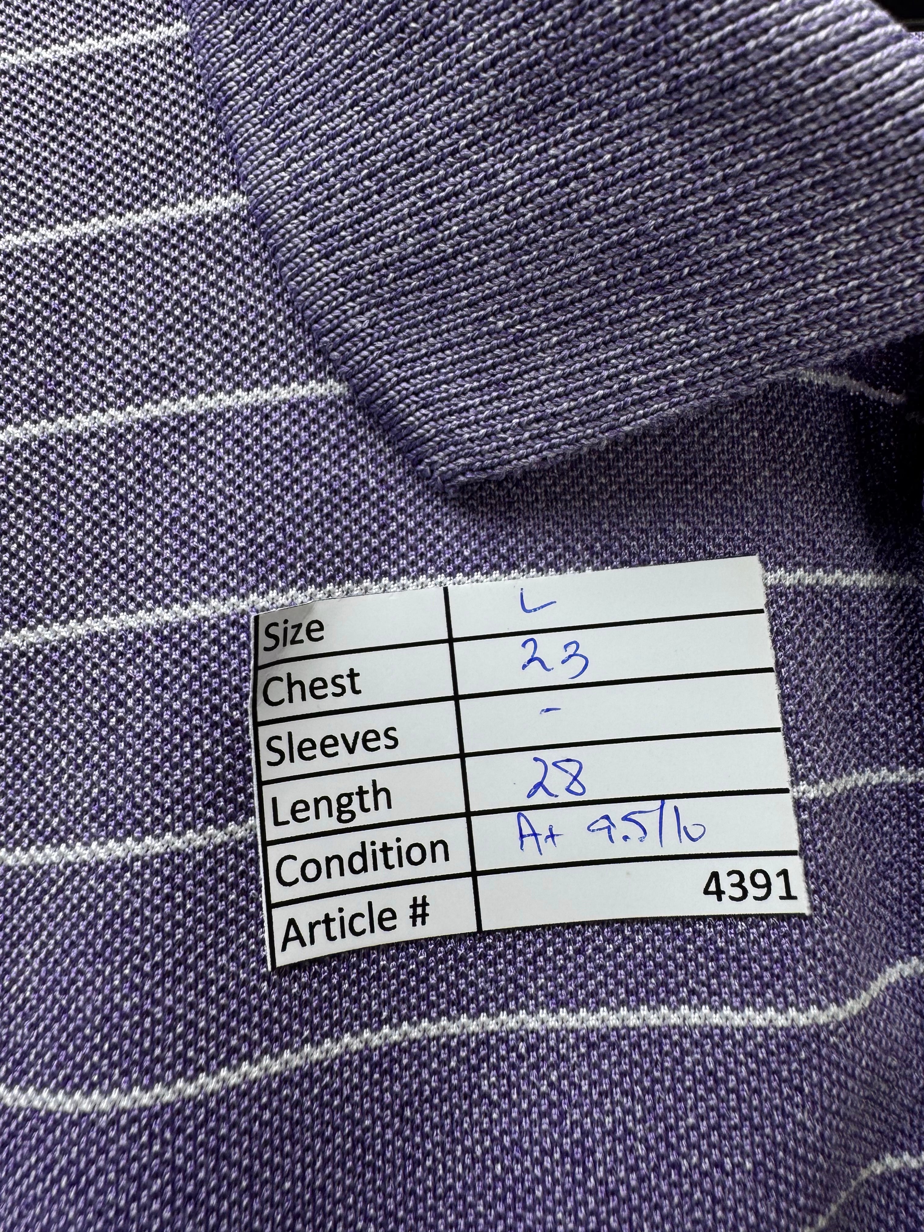 Amazon Essentials® Large | Chest: 23" | Stripes | Golf Polo | Polyester | 4391 - Genuine Maal