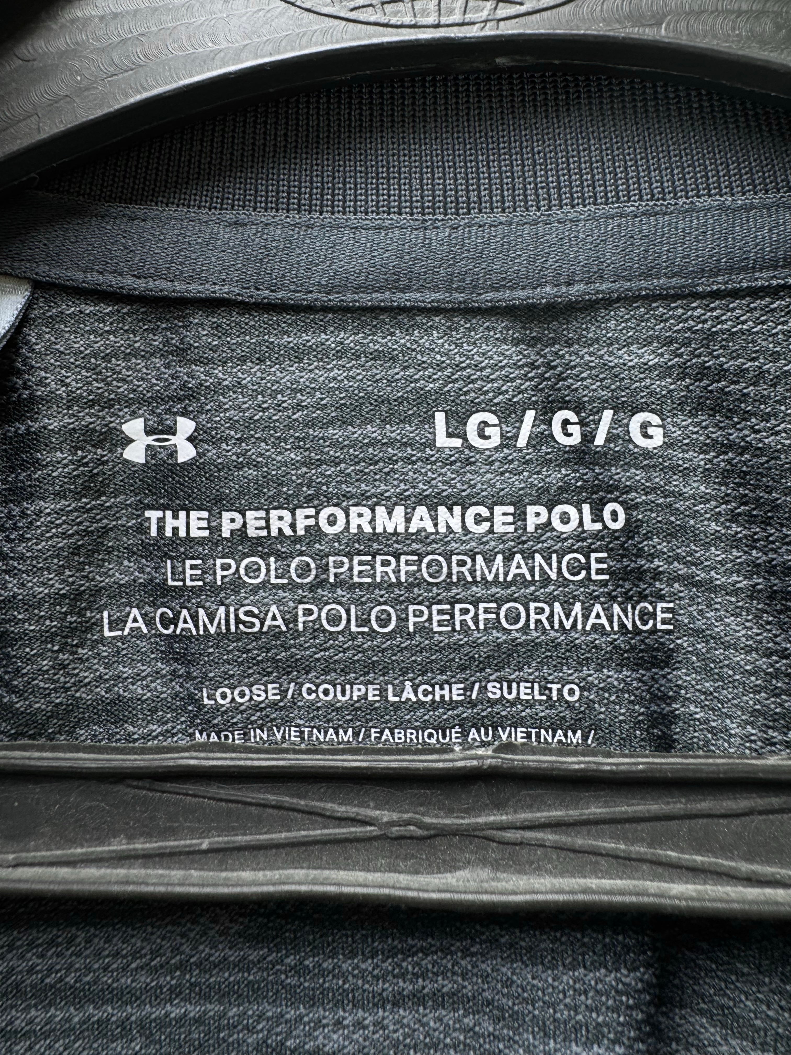 Under Armo*r® Large | Chest: 23" | Grey | Golf Polo | Poly - Elastane | 4604 - Genuine Maal