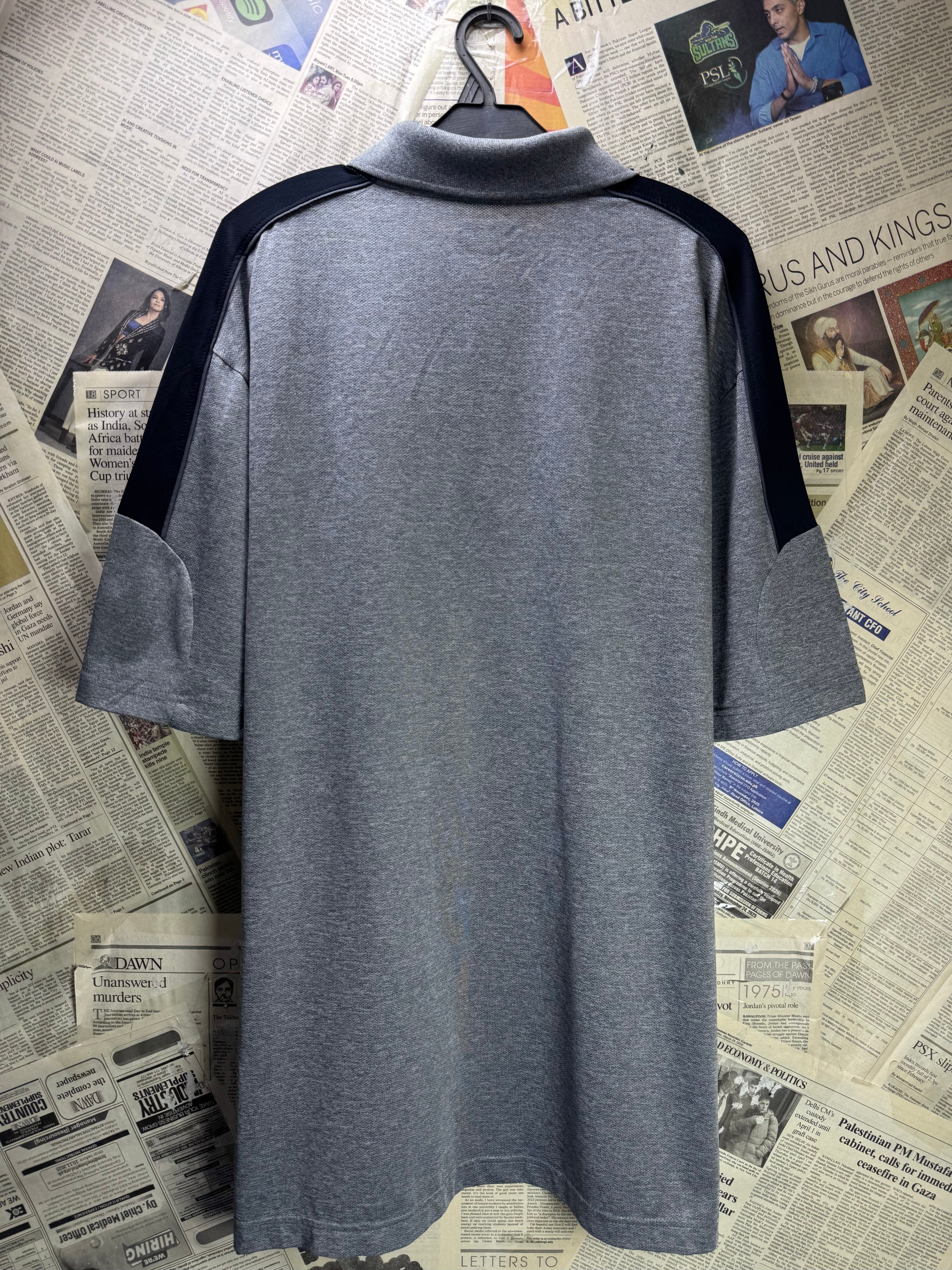 Grandslam® Large | Chest: 23.5" | Grey | Golf Polo | Poly - Elastane | 4790 - Genuine Maal