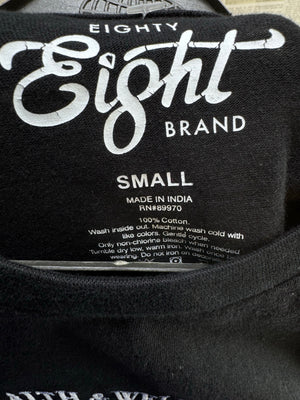Eight® XS | Chest: 18" | Black | Fullsleeves T-Shirt | Cotton | 3589 - Genuine Maal