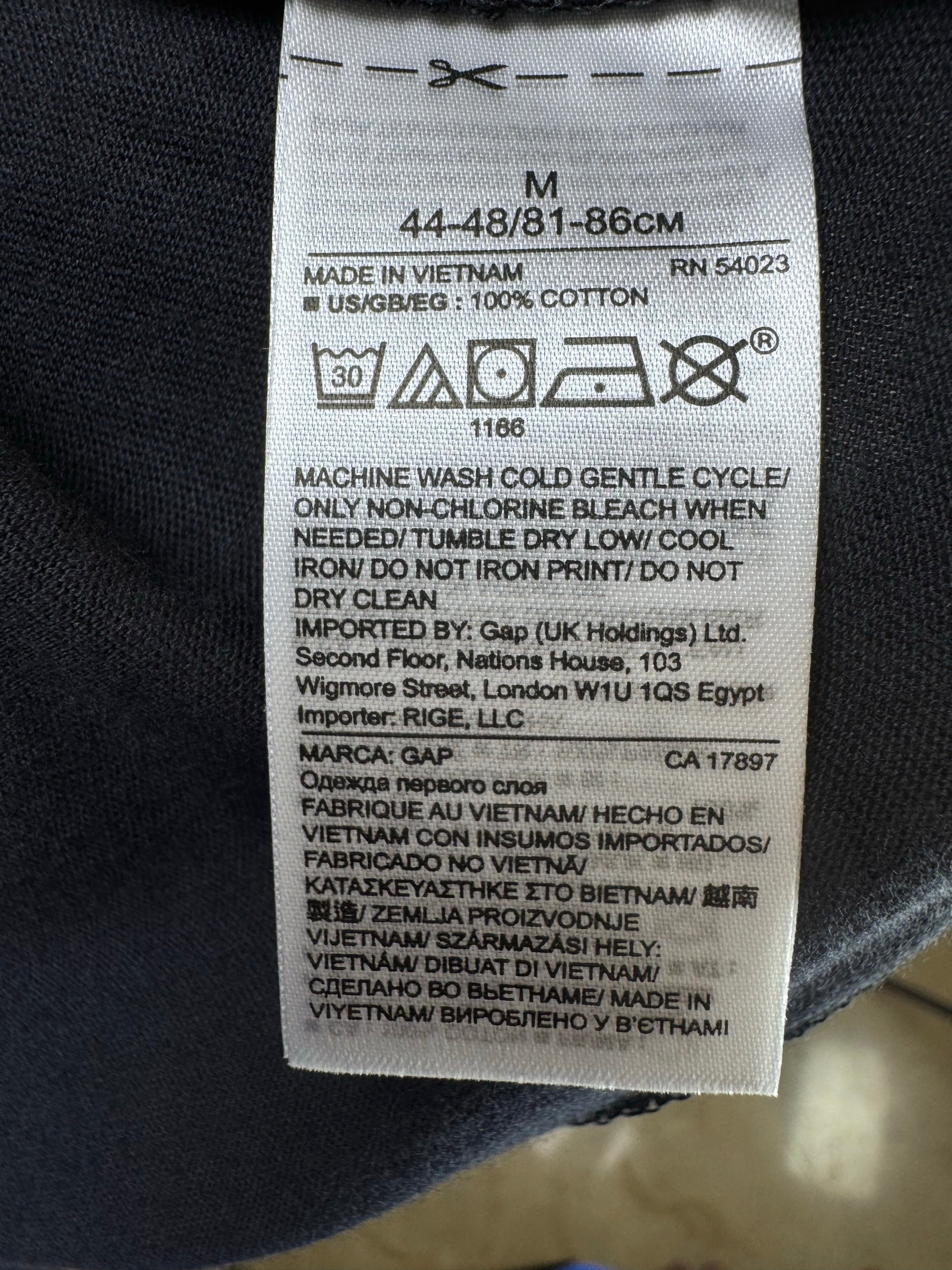 G*P® Medium | Chest: 21.5" | Black | T-Shirt | Cotton | 3246 - Genuine Maal