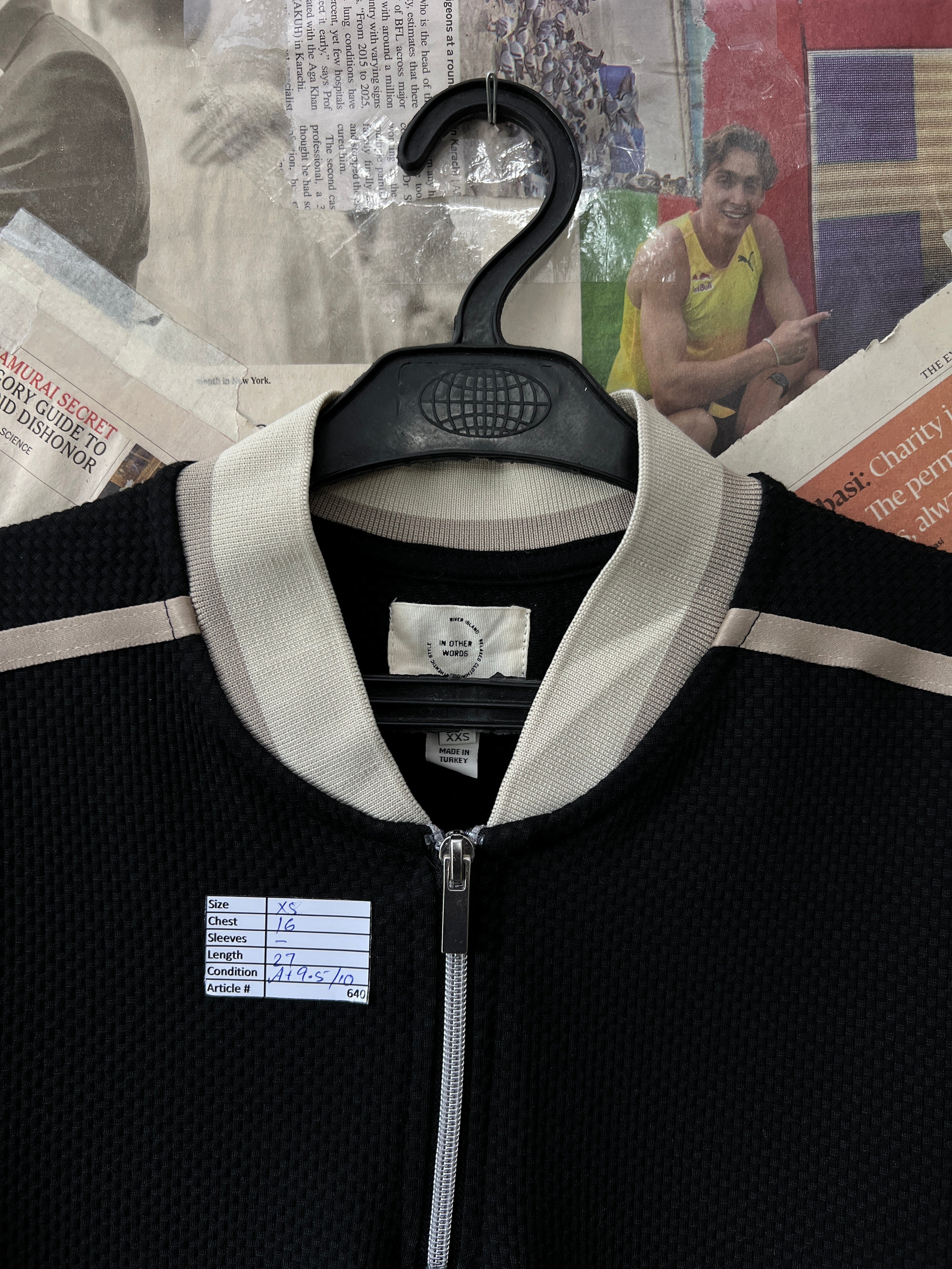 River Island® XS | Chest: 16" | Black | Polo | 640 - Genuine Maal