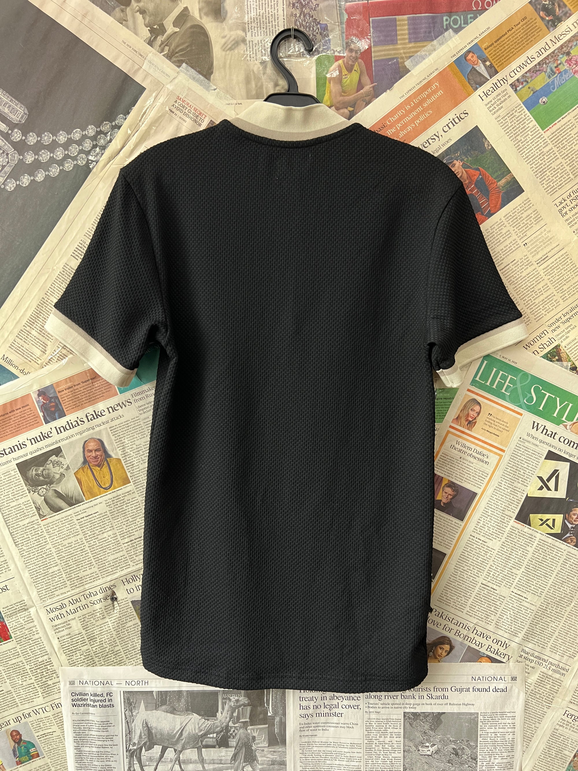 River Island® XS | Chest: 16" | Black | Polo | 640 - Genuine Maal