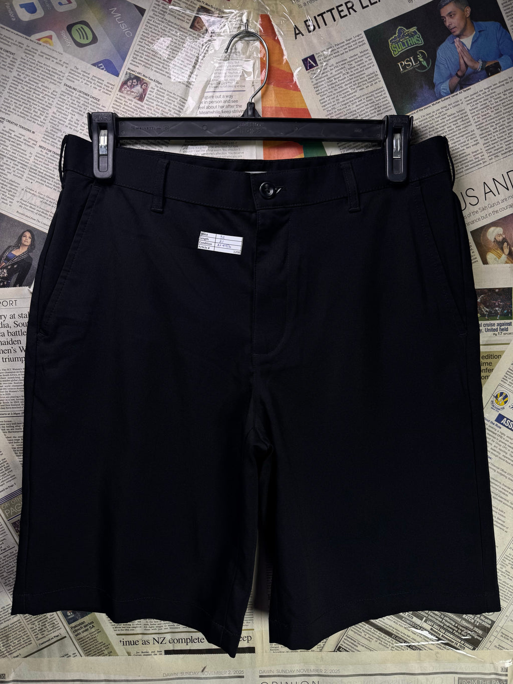 Izod® Waist: 32" | Black | Golf Shorts | Poly - Spandex | 1208 - Genuine Maal