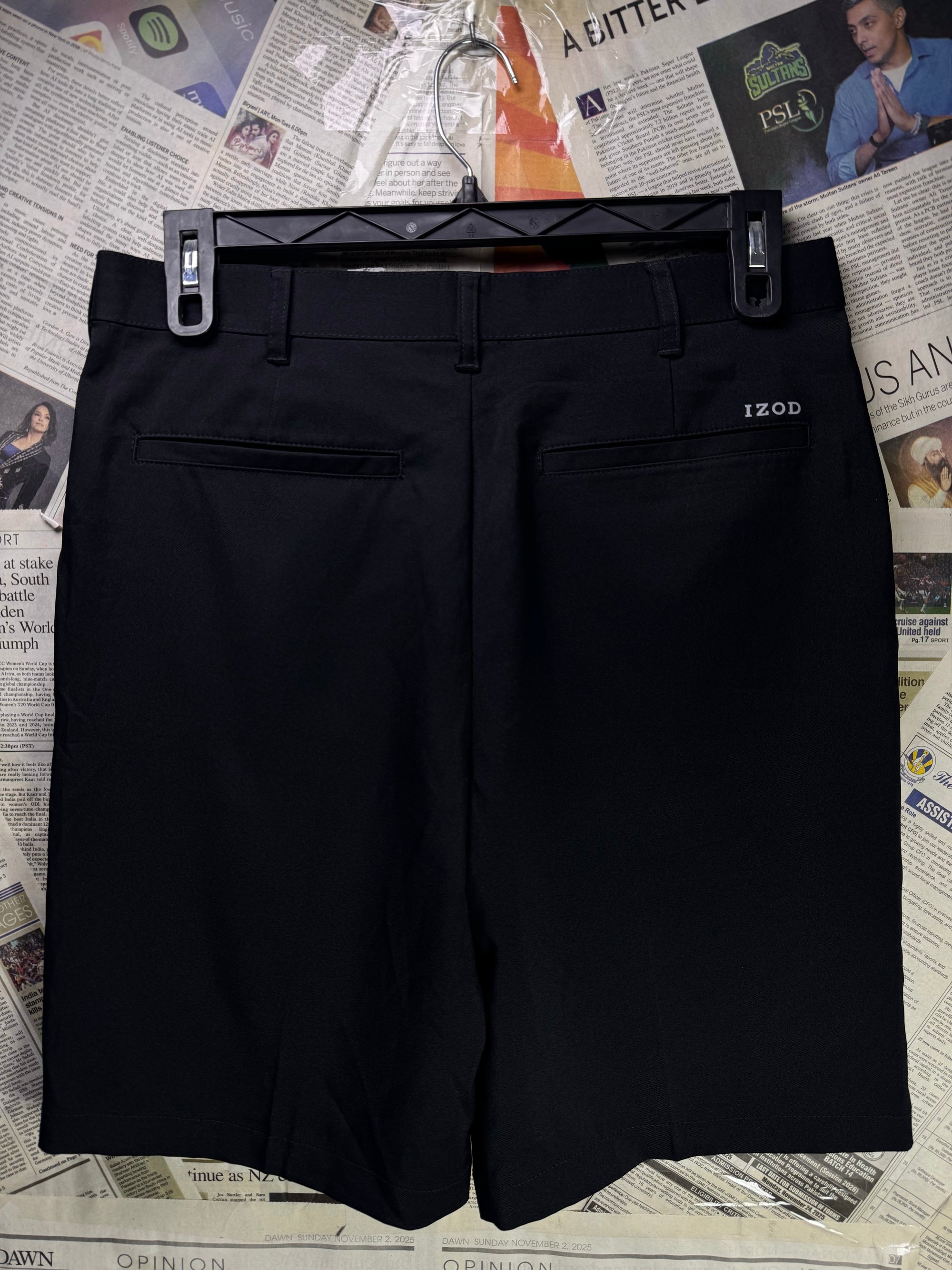 Izod® Waist: 32" | Black | Golf Shorts | Poly - Spandex | 1208 - Genuine Maal