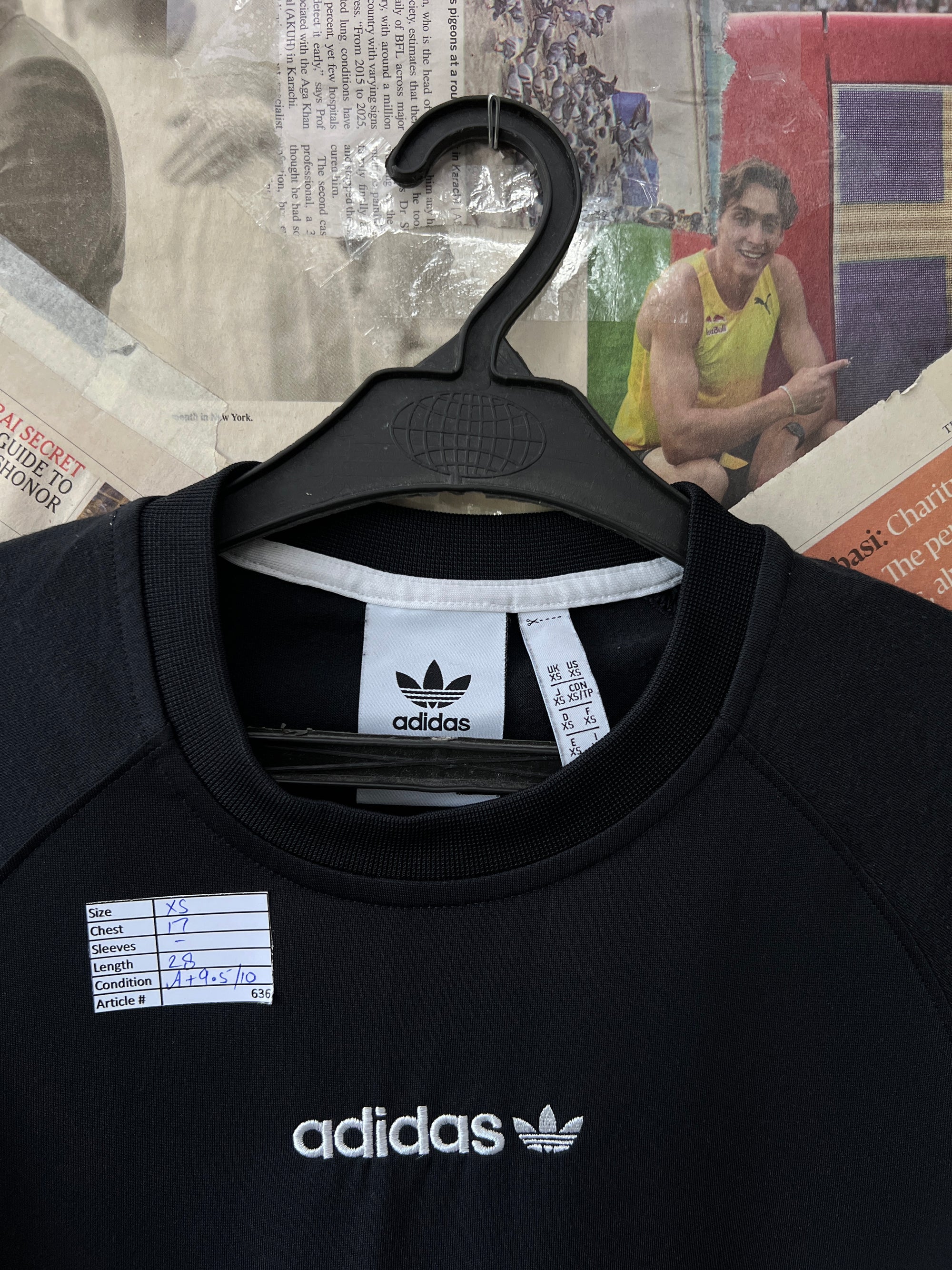 Ad*das® XS | Chest: 17" | Black | T-Shirt | 636 - Genuine Maal