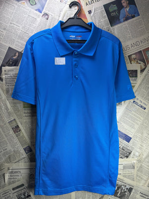 FILA® Small | Chest: 20" | Light - Blue | Golf Polo | Poly - Spandex | 4595 - Genuine Maal