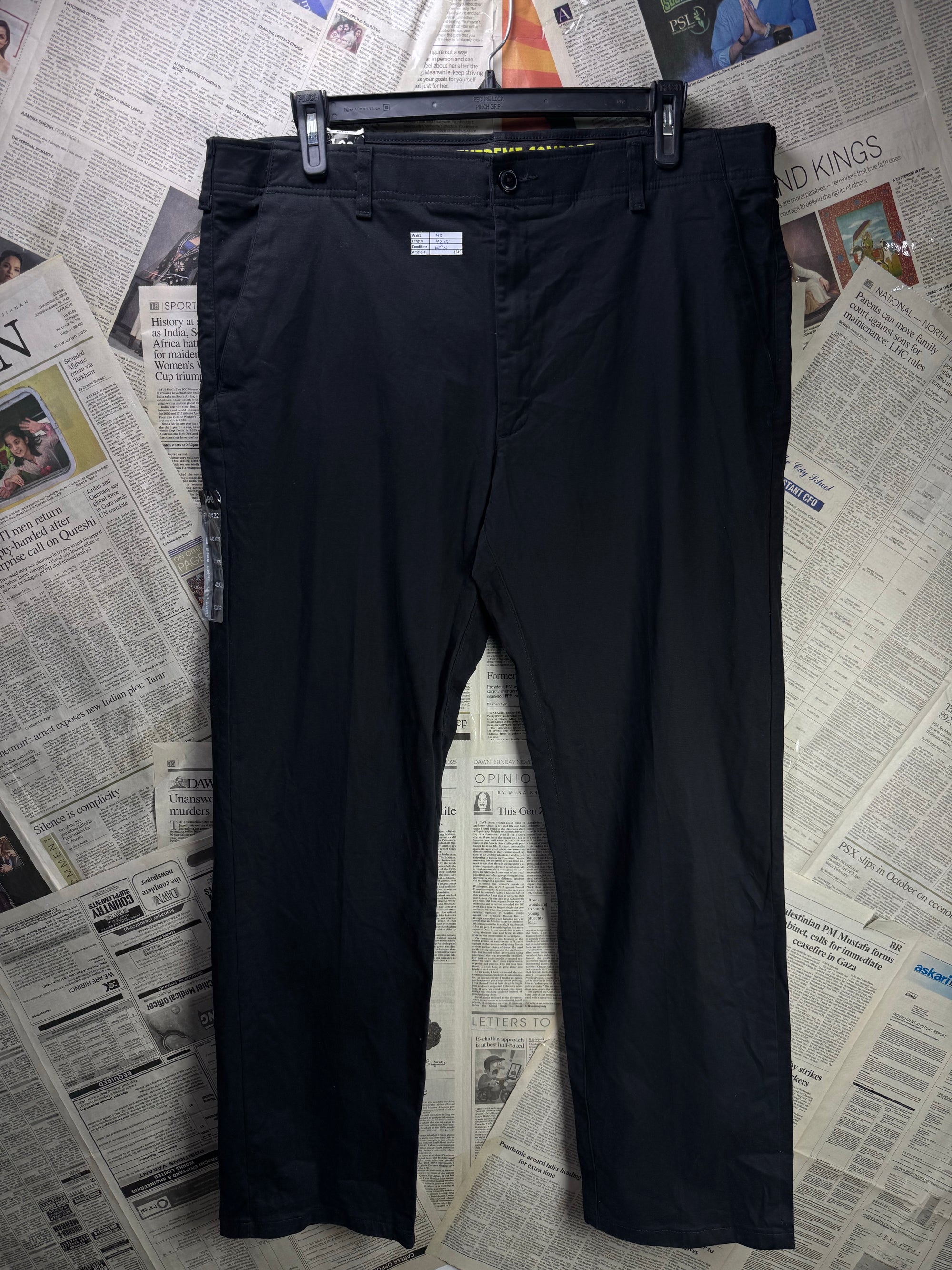 Lee® Waist: 40" | Black | Golf Pants | Cotton - Elastane | 1249 - Genuine Maal