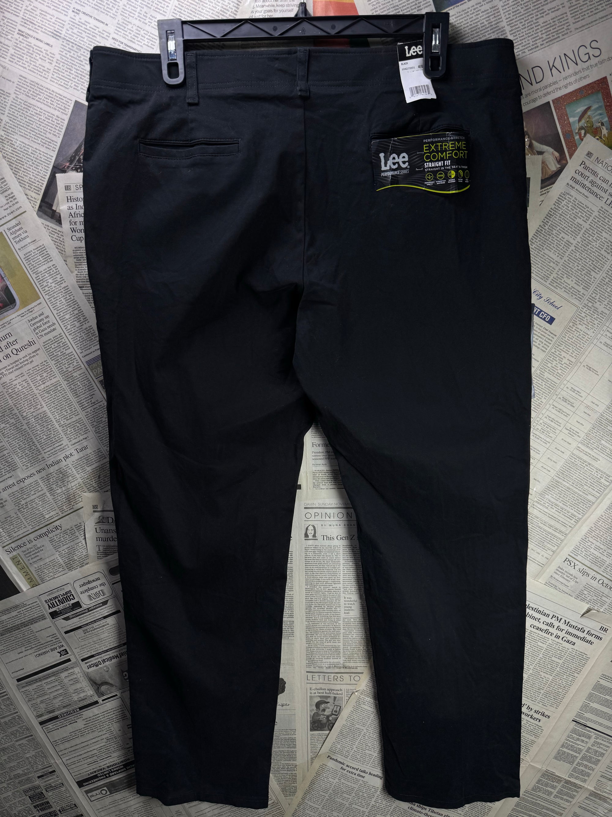Lee® Waist: 40" | Black | Golf Pants | Cotton - Elastane | 1249 - Genuine Maal