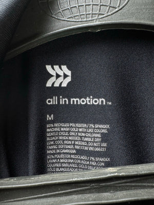 All In Motion® Small | Chest: 20.5" | Black | Golf Polo | Poly - Spandex | 4592 - Genuine Maal