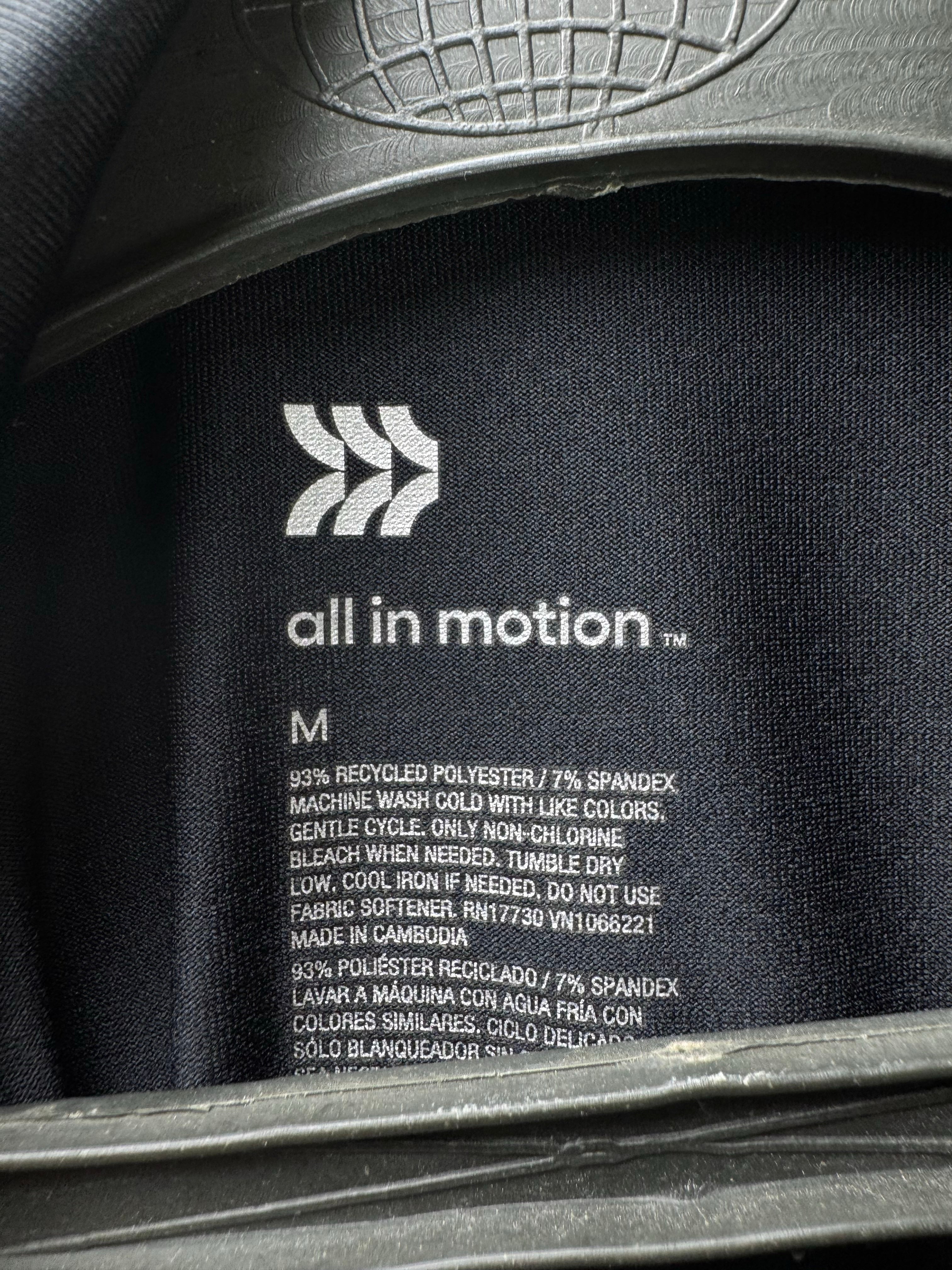All In Motion® Small | Chest: 20.5" | Black | Golf Polo | Poly - Spandex | 4592 - Genuine Maal