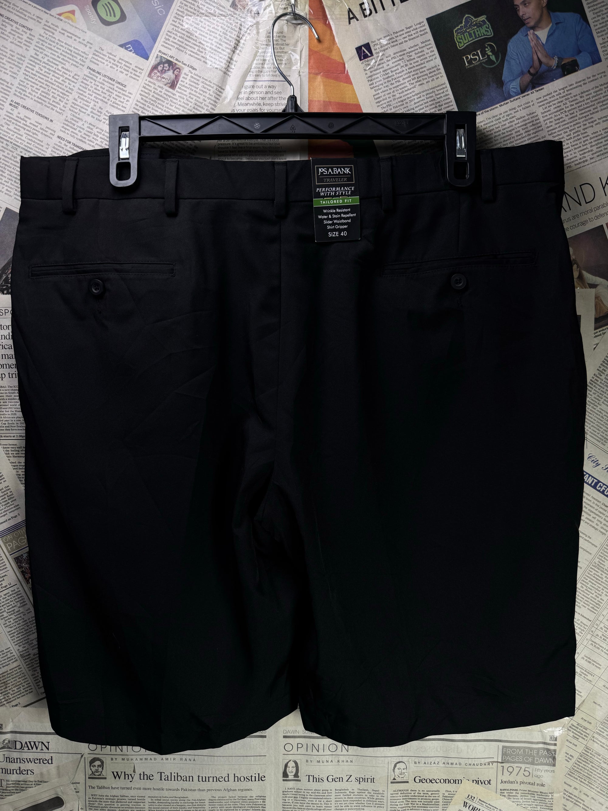Jos. A. Bank® Waist: 40" | Black | Golf Shorts | Polyester | 1259 - Genuine Maal