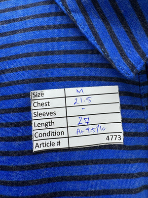 N*ke® Medium | Chest: 21.5" | Stripes | Golf Polo | Poly - Wool | 4773 - Genuine Maal