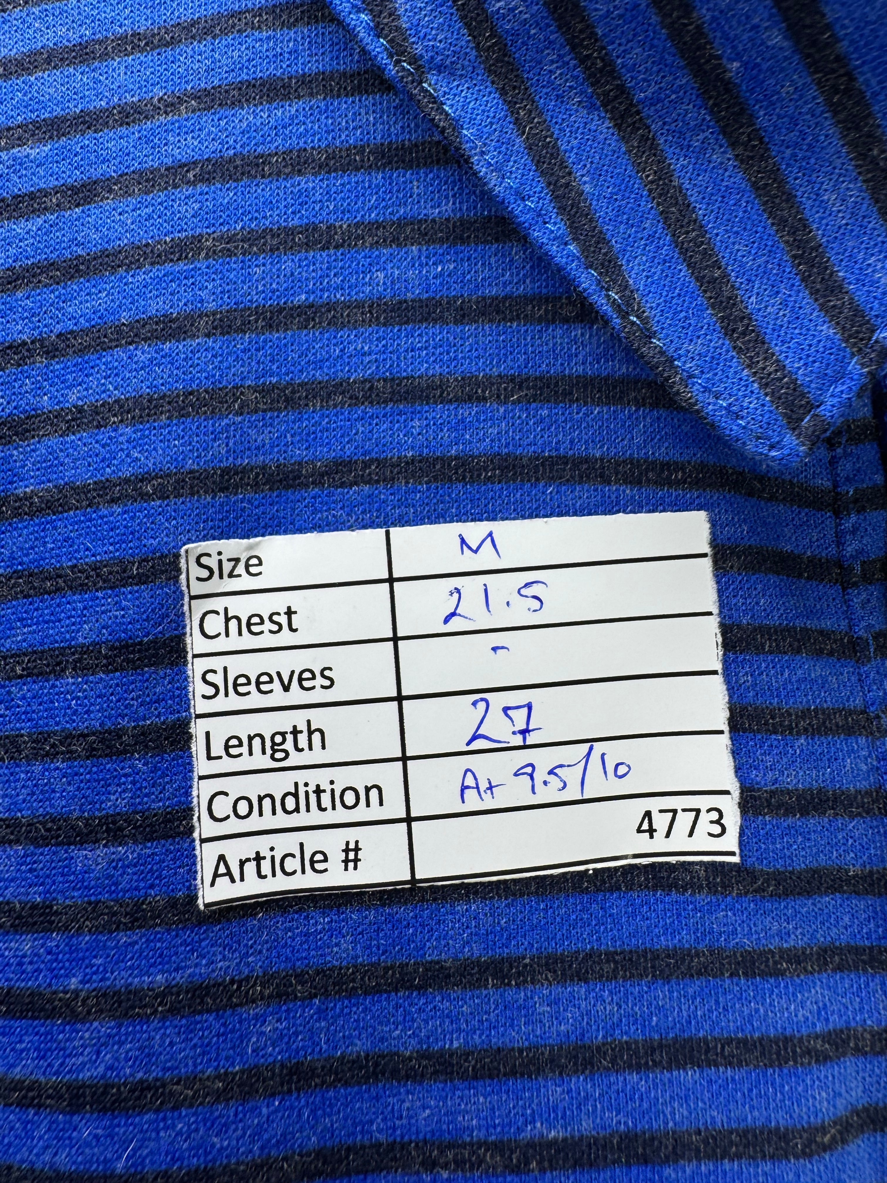 N*ke® Medium | Chest: 21.5" | Stripes | Golf Polo | Poly - Wool | 4773 - Genuine Maal