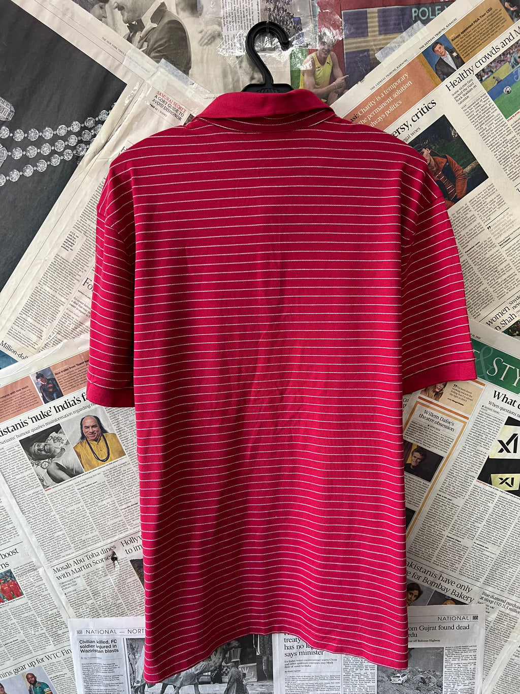 Charles Tyrwhitt® Medium | Chest: 22.5 | Red | Polo | 364 - Genuine Maal