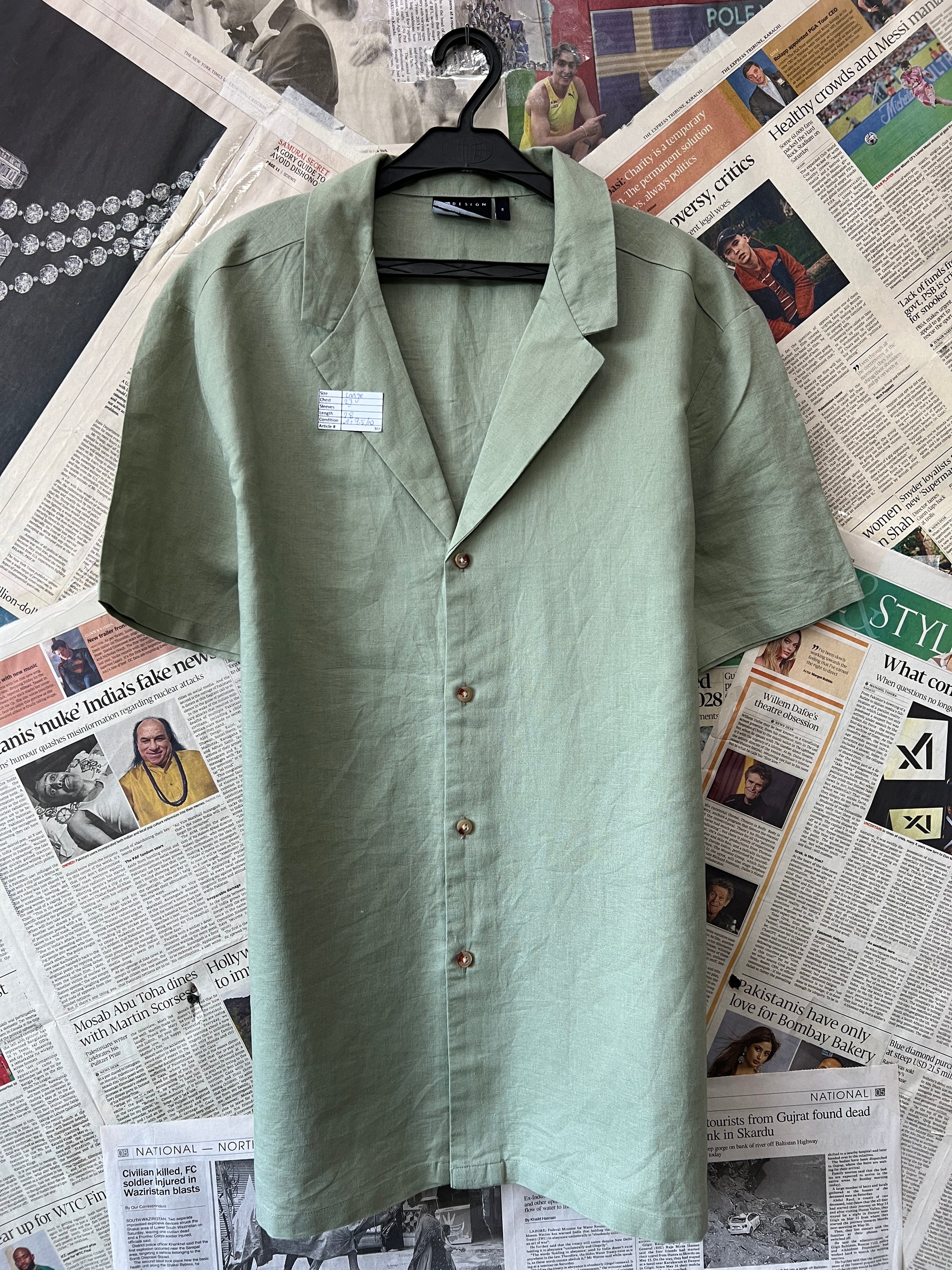 Asos® Large | Chest: 23" | Cucumber | Huawei | 366 - Genuine Maal