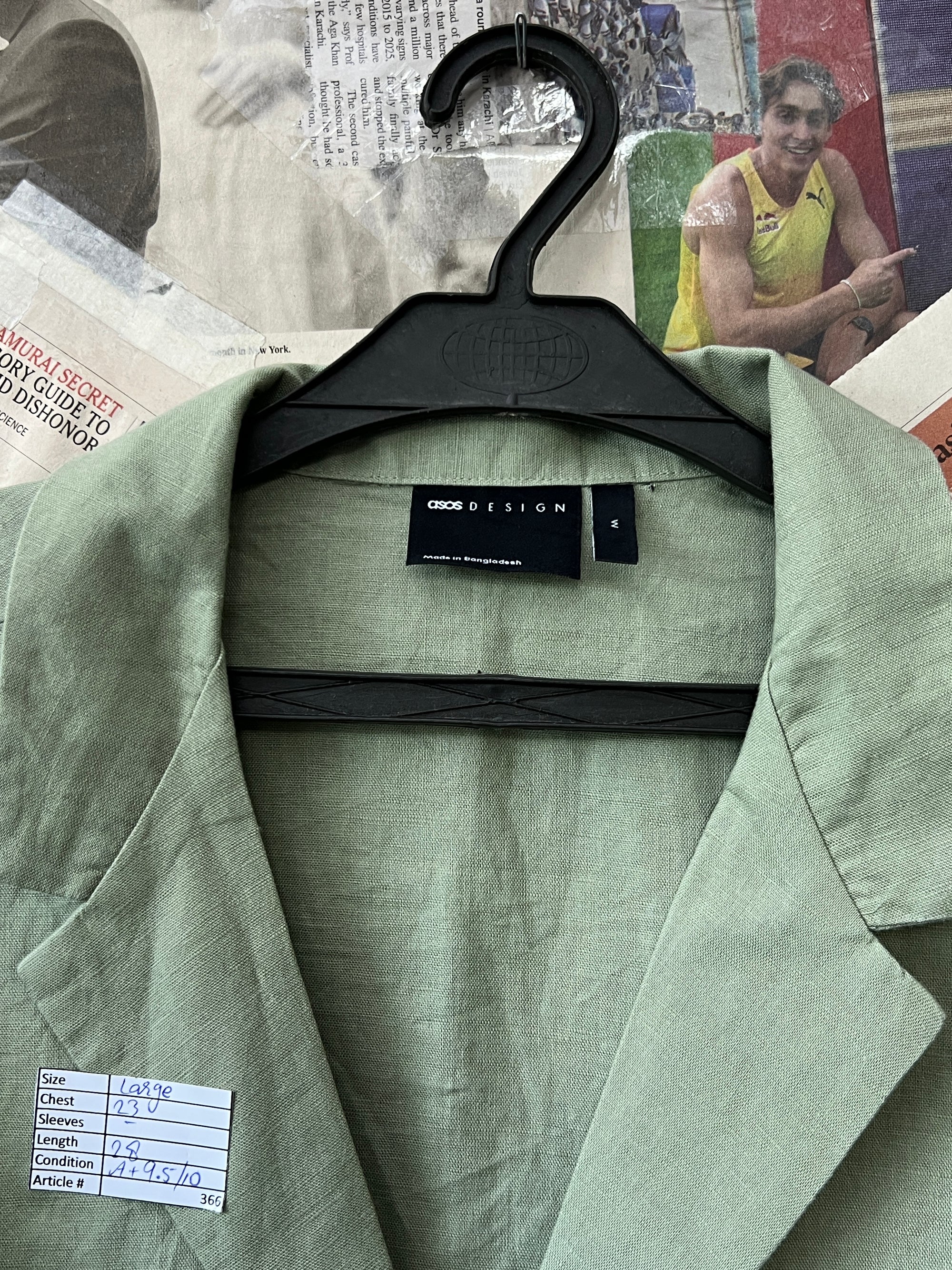 Asos® Large | Chest: 23" | Cucumber | Huawei | 366 - Genuine Maal