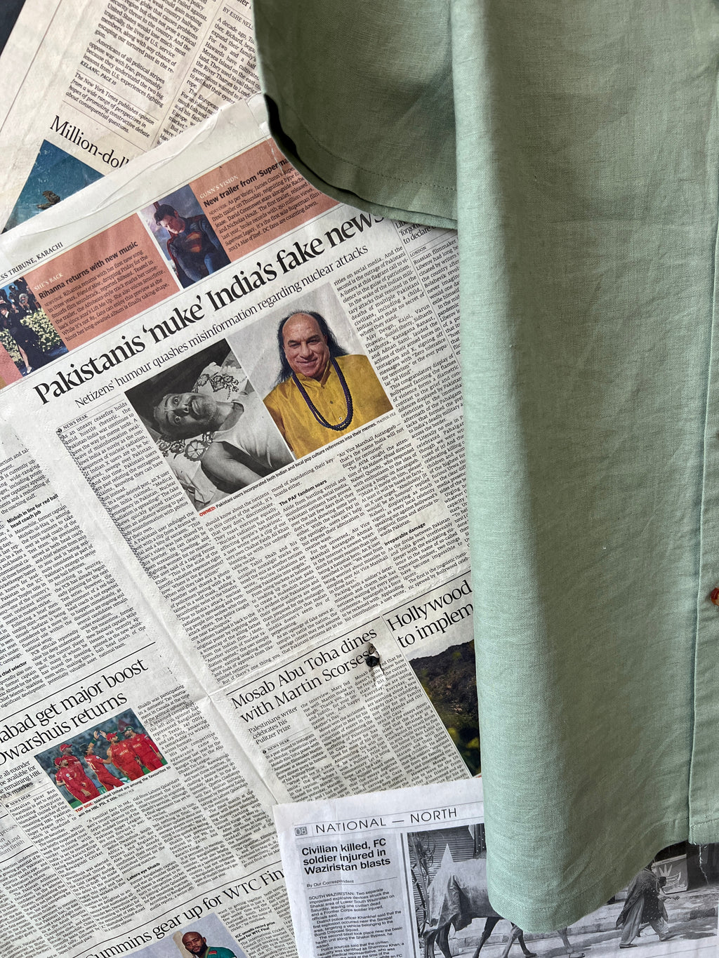 Asos® Large | Chest: 23" | Cucumber | Huawei | 366 - Genuine Maal