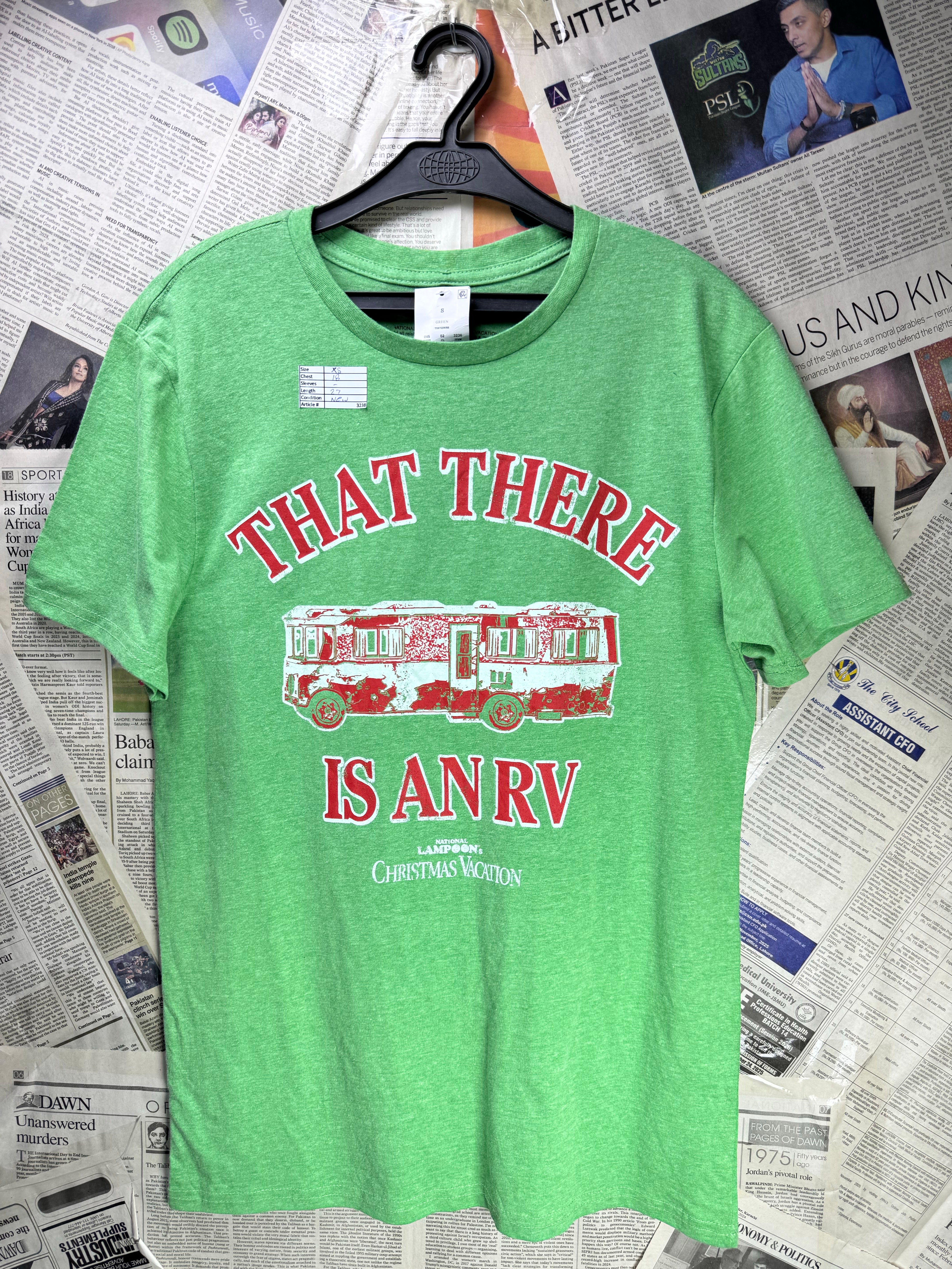 Lampoon® XS | Chest: 18" | Green | T-Shirt | Cotton - Poly | 3238 - Genuine Maal