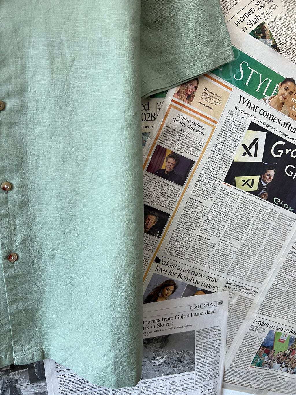 Asos® Large | Chest: 23" | Cucumber | Huawei | 366 - Genuine Maal