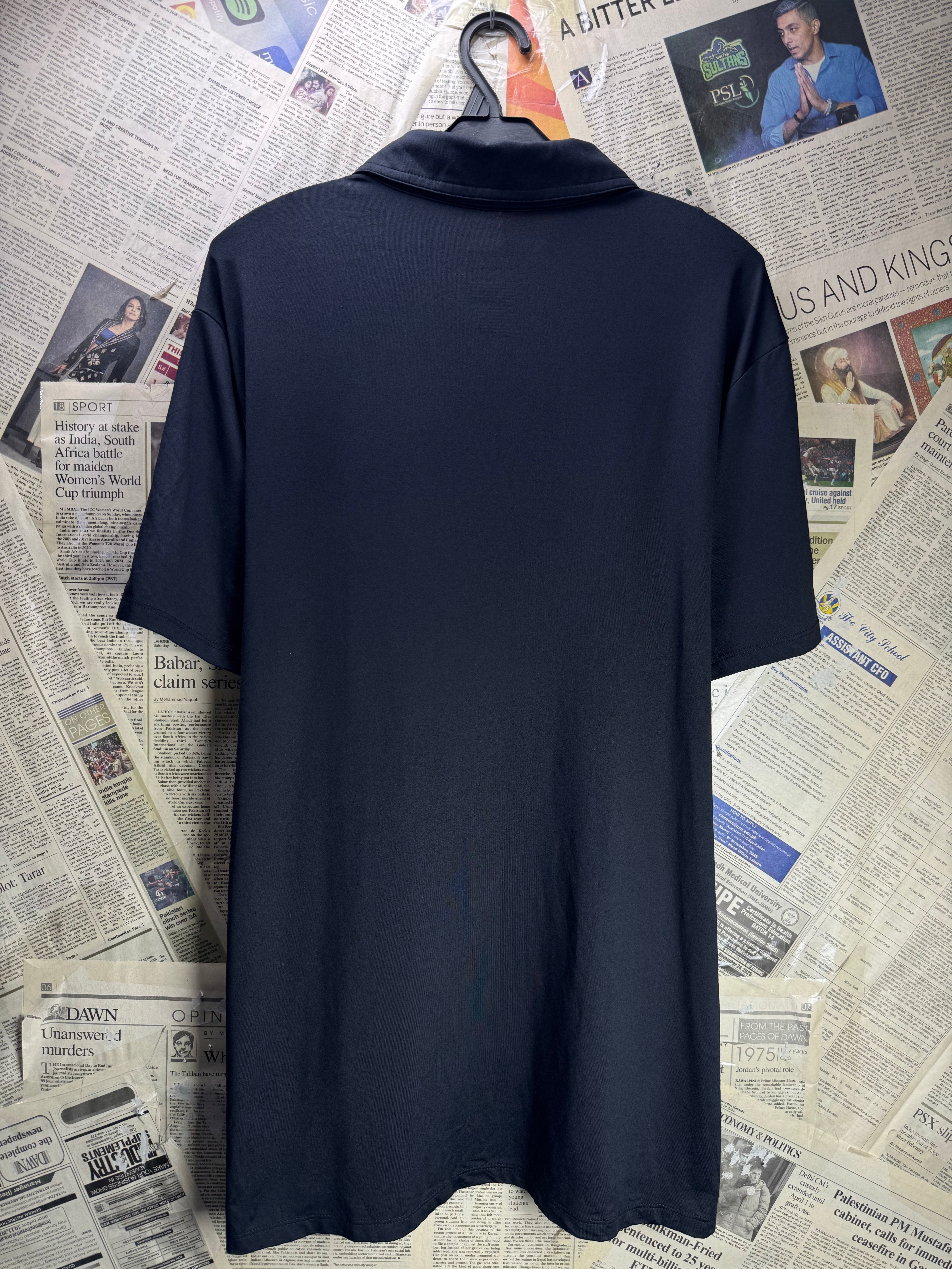 All In Motion® Medium | Chest: 22" | Stripes | Golf Polo | Poly - Spandex | 4588 - Genuine Maal