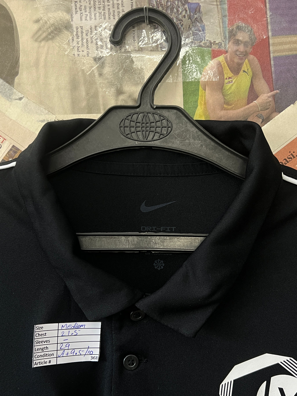 N*ke® Medium | Chest: 21.5 | Black | Polo | 368 - Genuine Maal