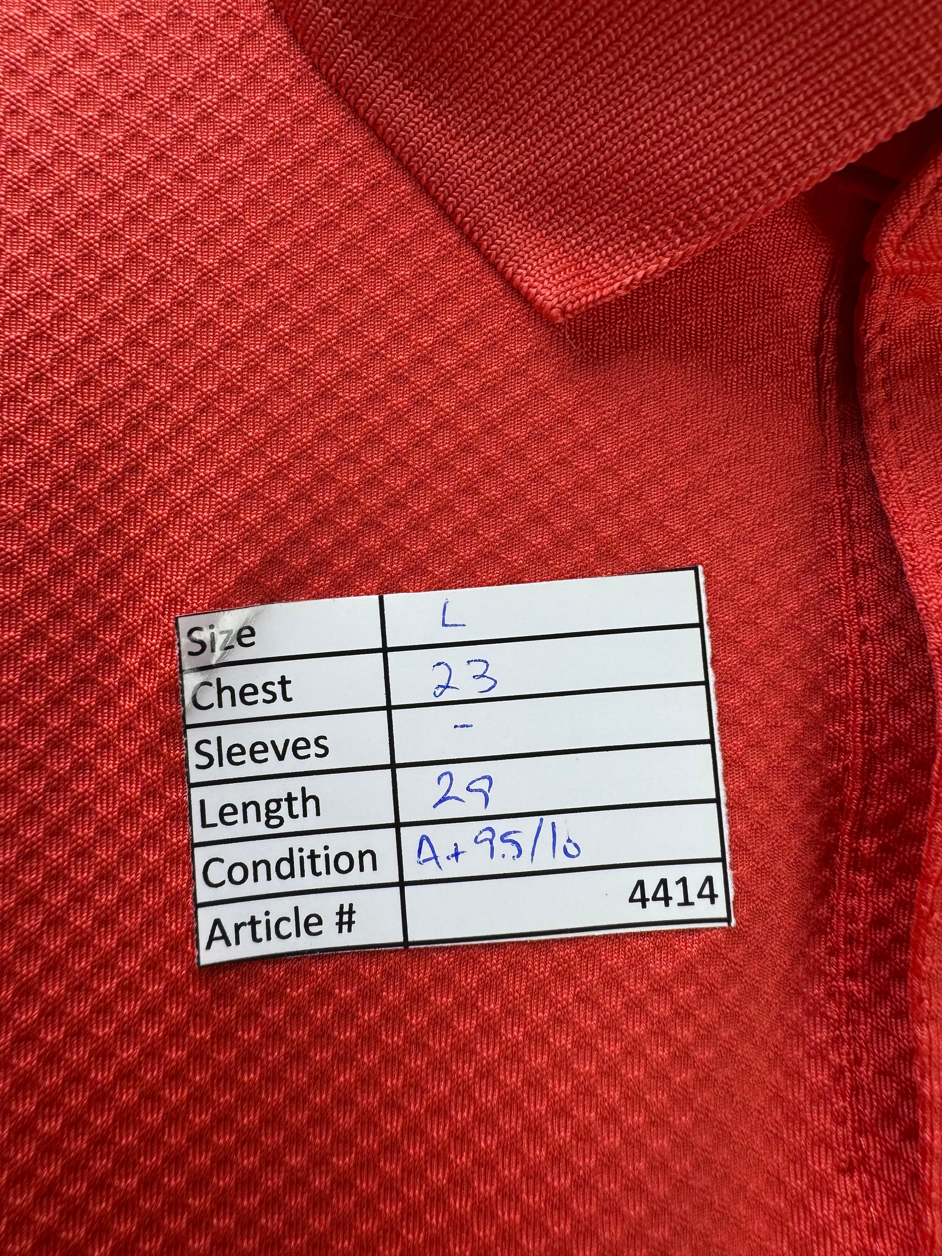 Under Armo*r® Large | Chest: 23" | Red | Golf Polo | Poly - Elastane | 4414 - Genuine Maal