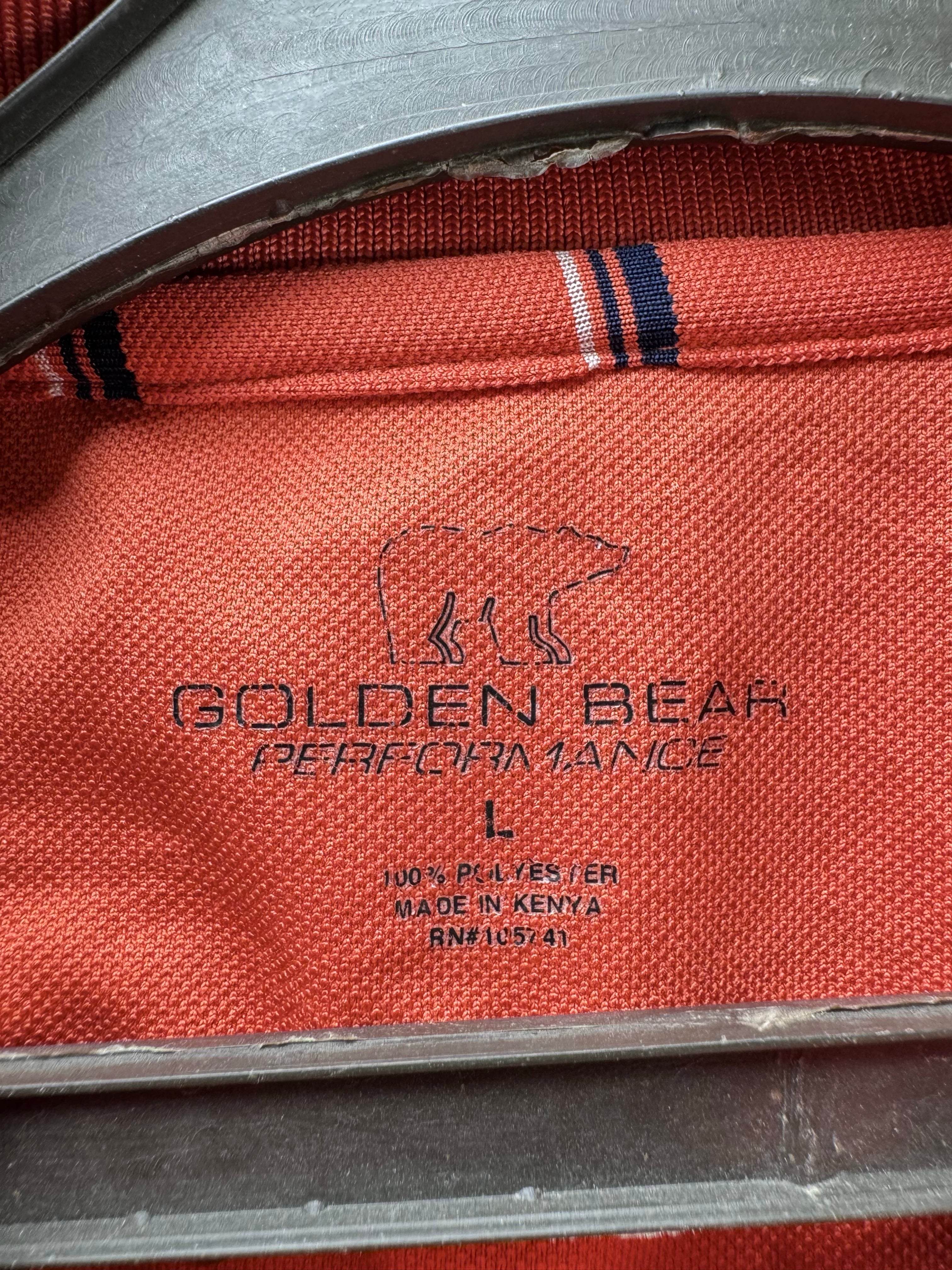 Golden Bear® Large | Chest: 24" | Red | Golf Polo | Polyester | 4599 - Genuine Maal