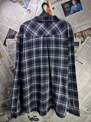 Junk Food® XL | Chest: 25.5" | Space Blue Check | Shirt | Viscose - Cotton | 3243 - Genuine Maal