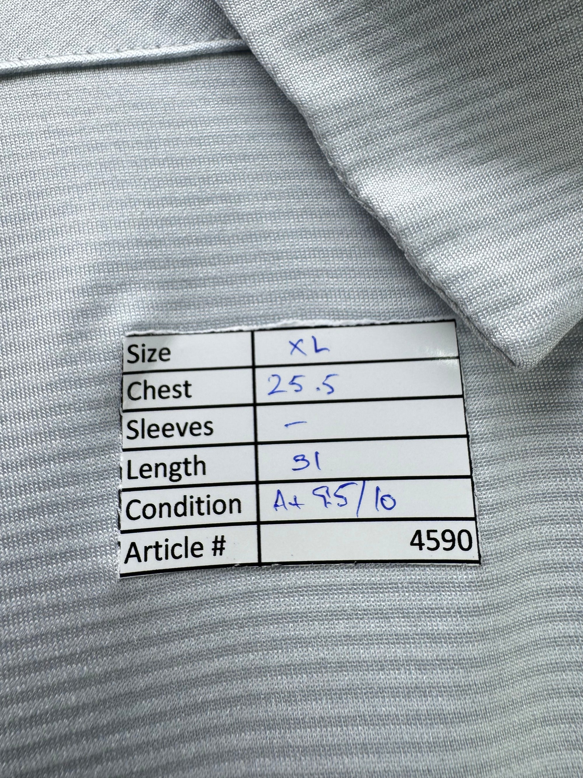 N*ke® XL | Chest: 25.5" | Silver | Golf Polo | Poly - Spandex | 4590 - Genuine Maal