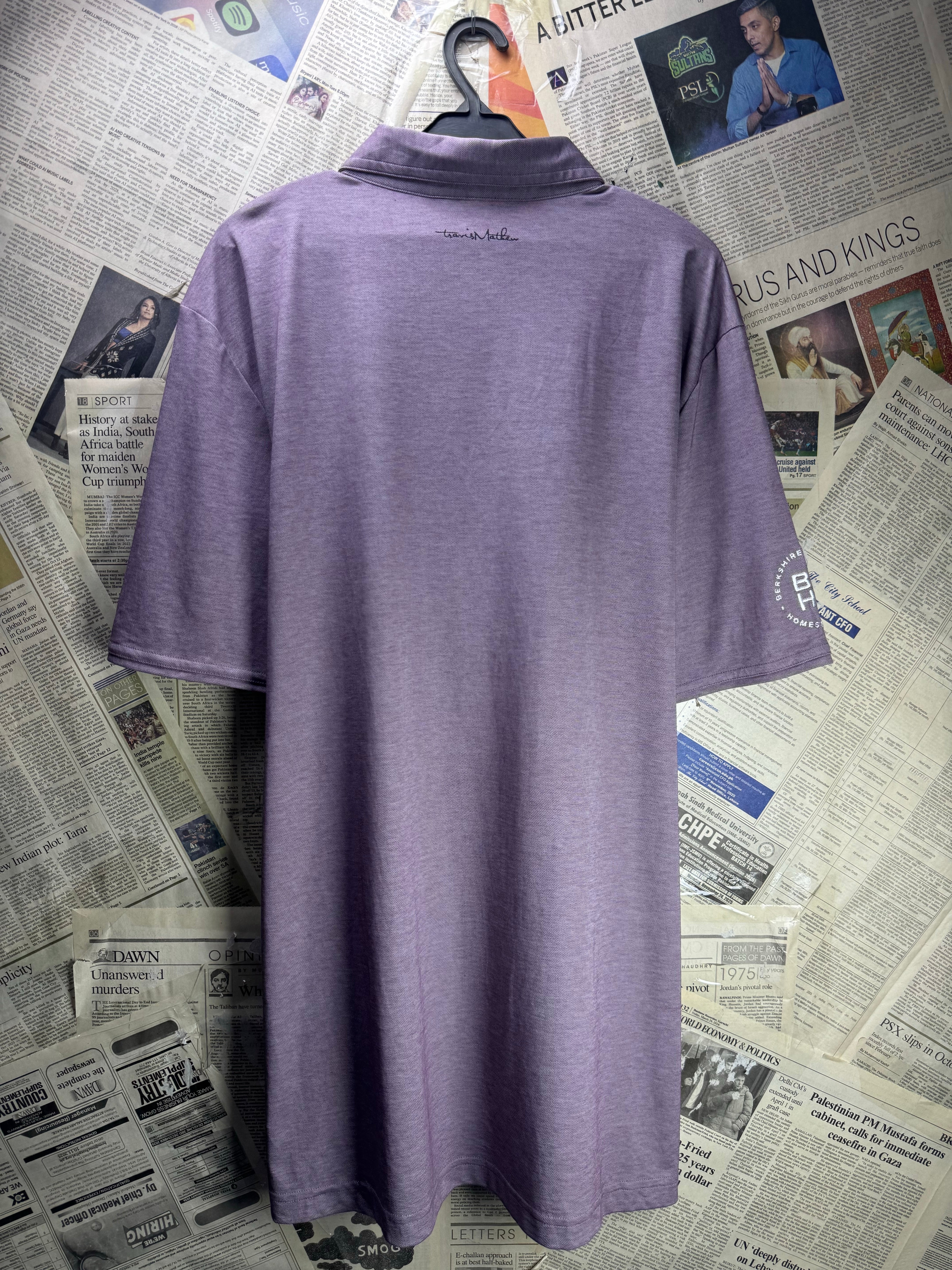 Travis Mat® XL | Chest: 25" | Purple | Golf Polo | Poly - Cotton | 4600 - Genuine Maal