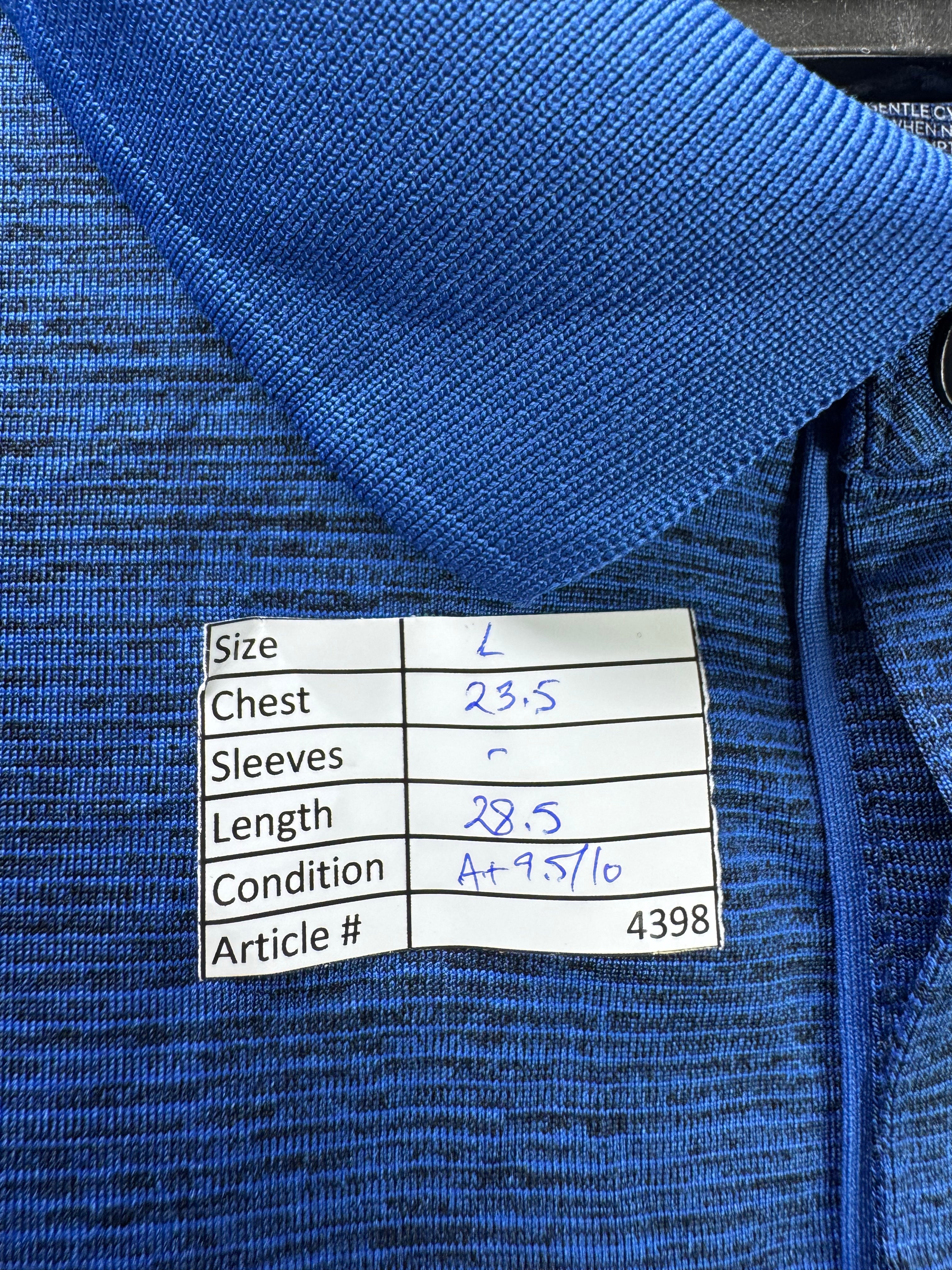 APT9® Large | Chest: 23.5" | Blue | Golf Polo | Polyester | 4398 - Genuine Maal