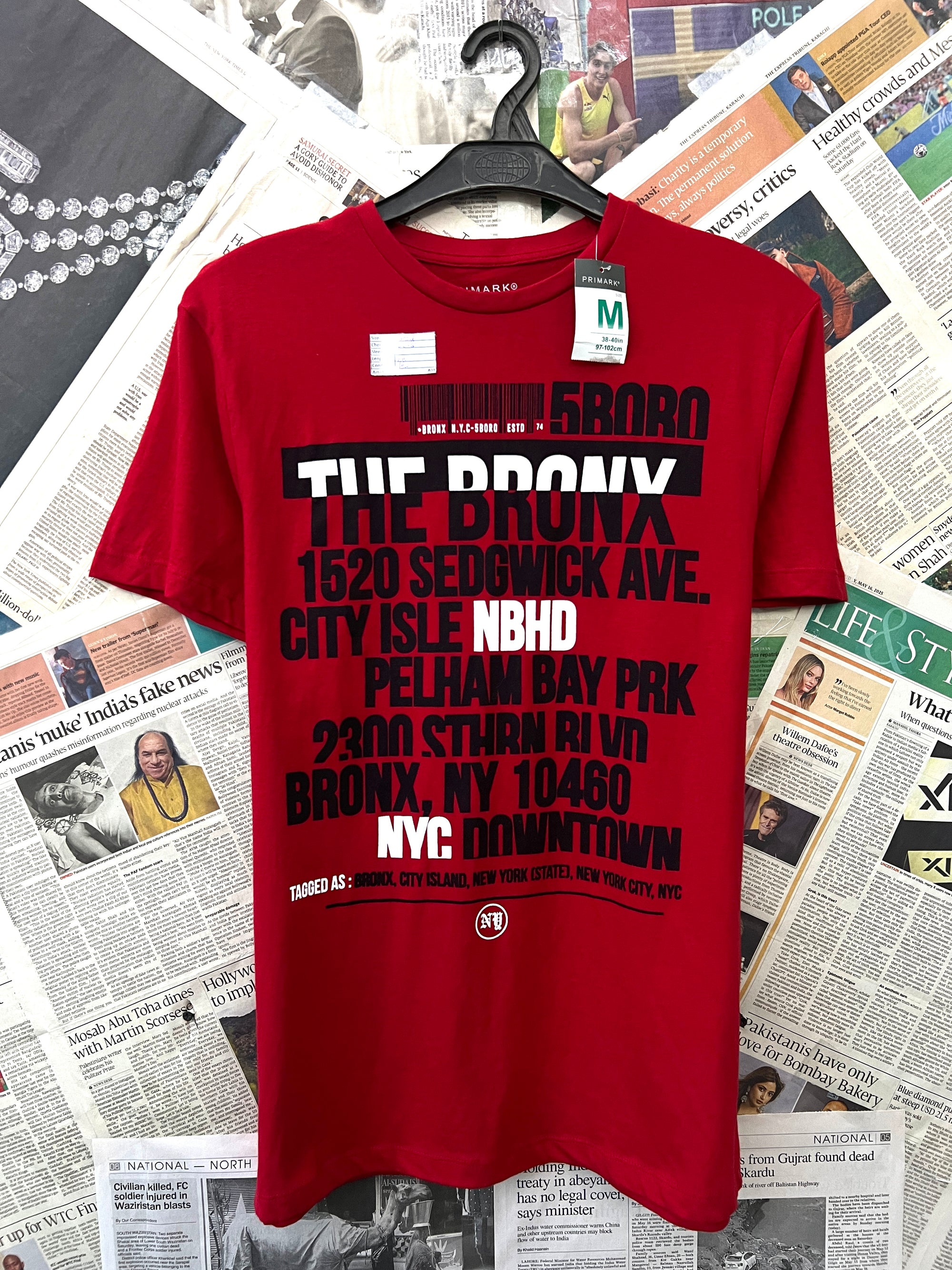 Primark® Small | Chest: 20.5" | Red | T-Shirt | 404 - Genuine Maal