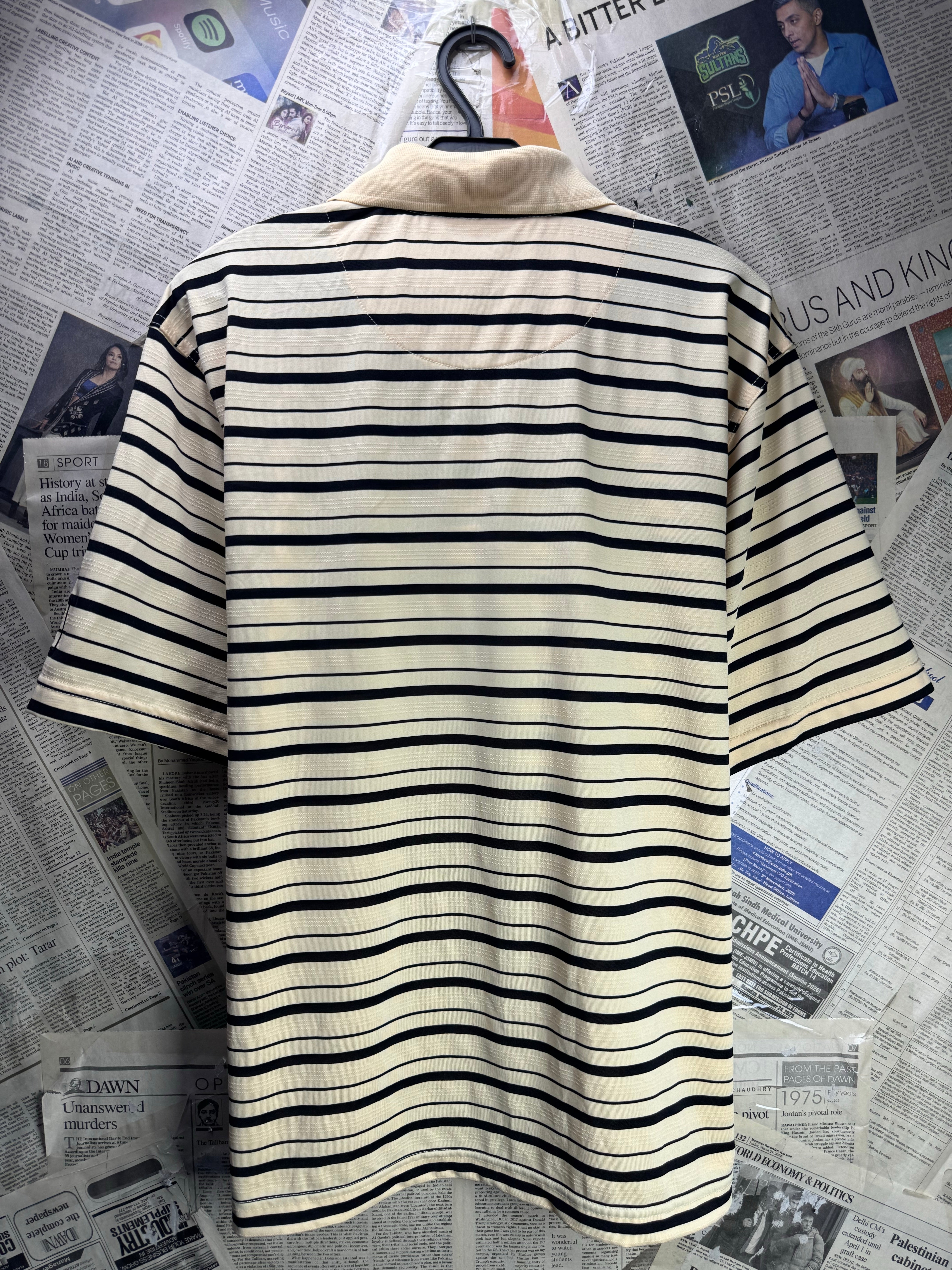 PGA Tour® Medium | Chest: 21.5" | Stripes | Golf Polo | Polyester | 4816 - Genuine Maal