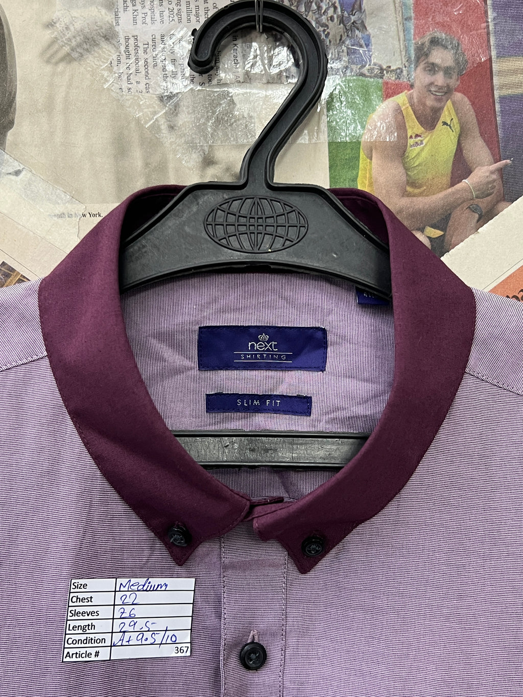 Next® Medium | Chest: 22 | Violet | Shirt | 367 - Genuine Maal