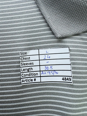 Grandslam® Large | Chest: 24" | Stripes | Golf Polo | Polyester | 4849 - Genuine Maal