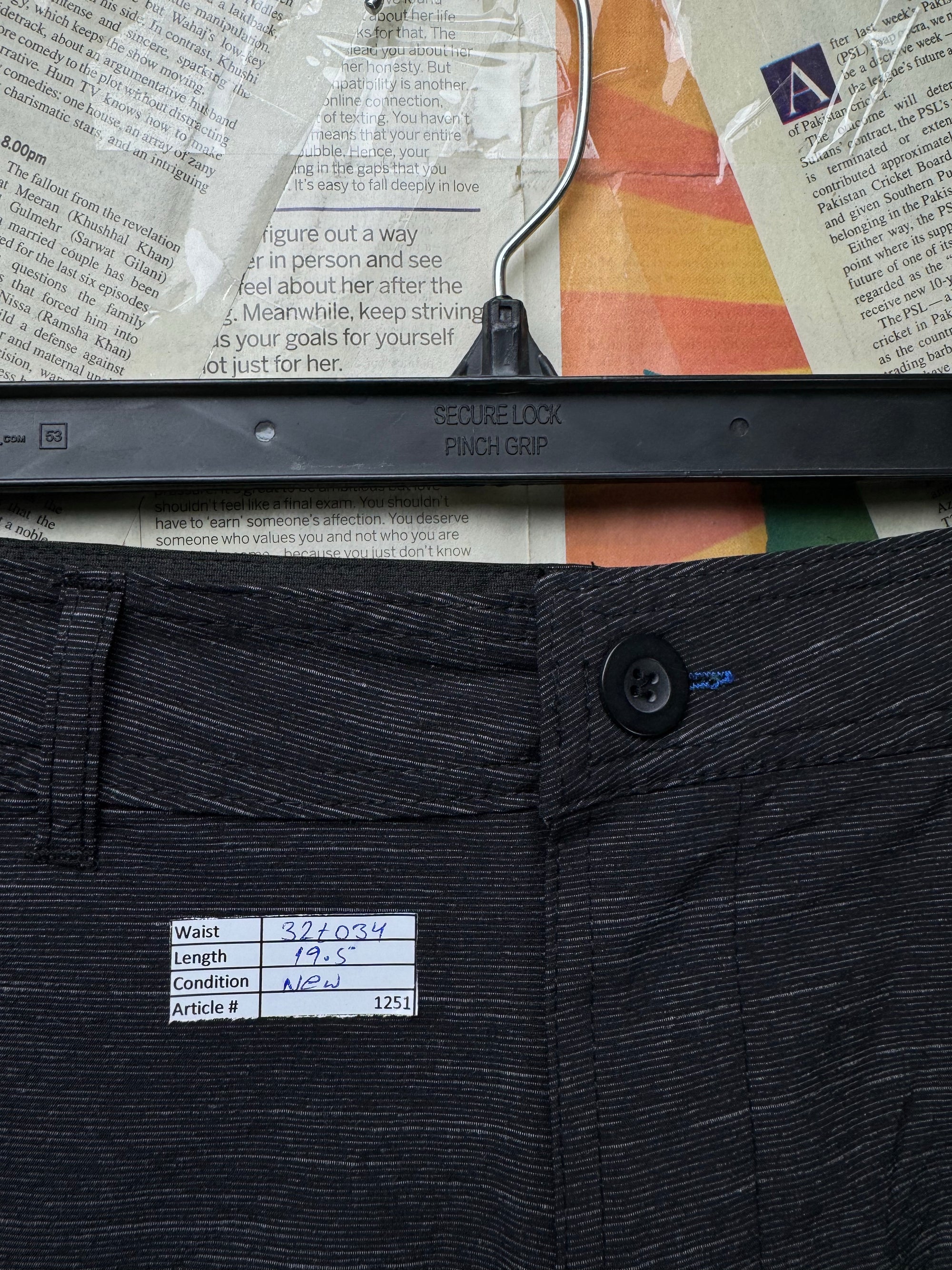George® Waist: 32" to 34" | Black | Swimming Shorts | Cotton - Poly - Spandex | 1251 - Genuine Maal