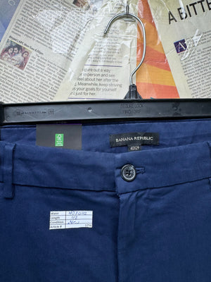 Banana Republic® Waist: 40" to 42" | Blue | Chino Pants | Cotton - Elastane | 1256 - Genuine Maal